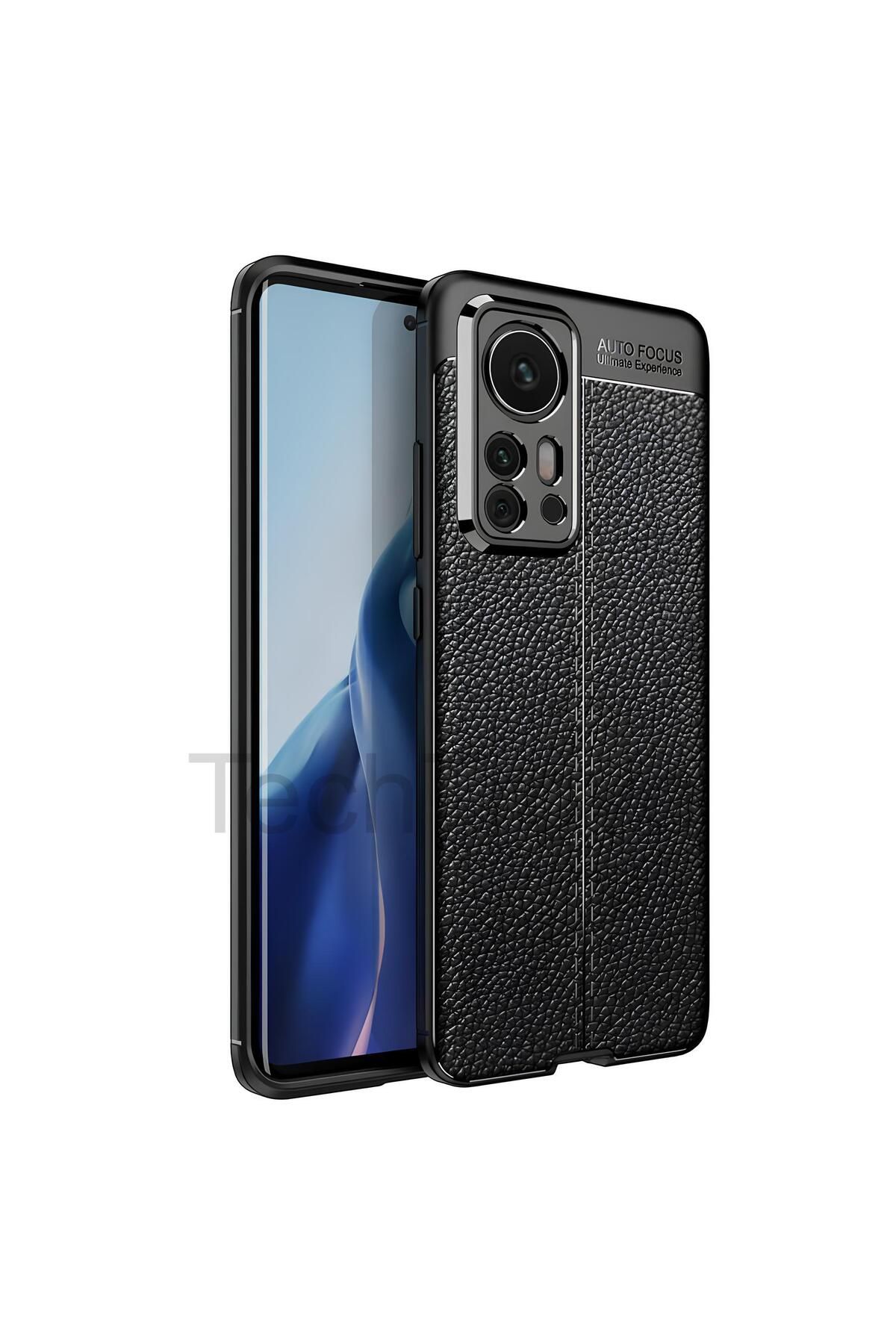TechTrove Xiaomi Mi 12 Pro Kılıf Deri Extra Korumalı Slikon Kapak