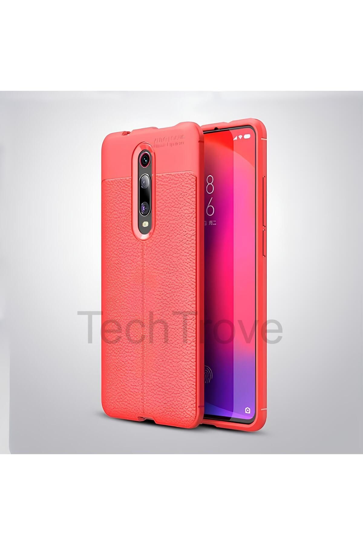 TechTrove Xiaomi Mi 9T Kılıf Deri Extra Korumalı Slikon Kapak