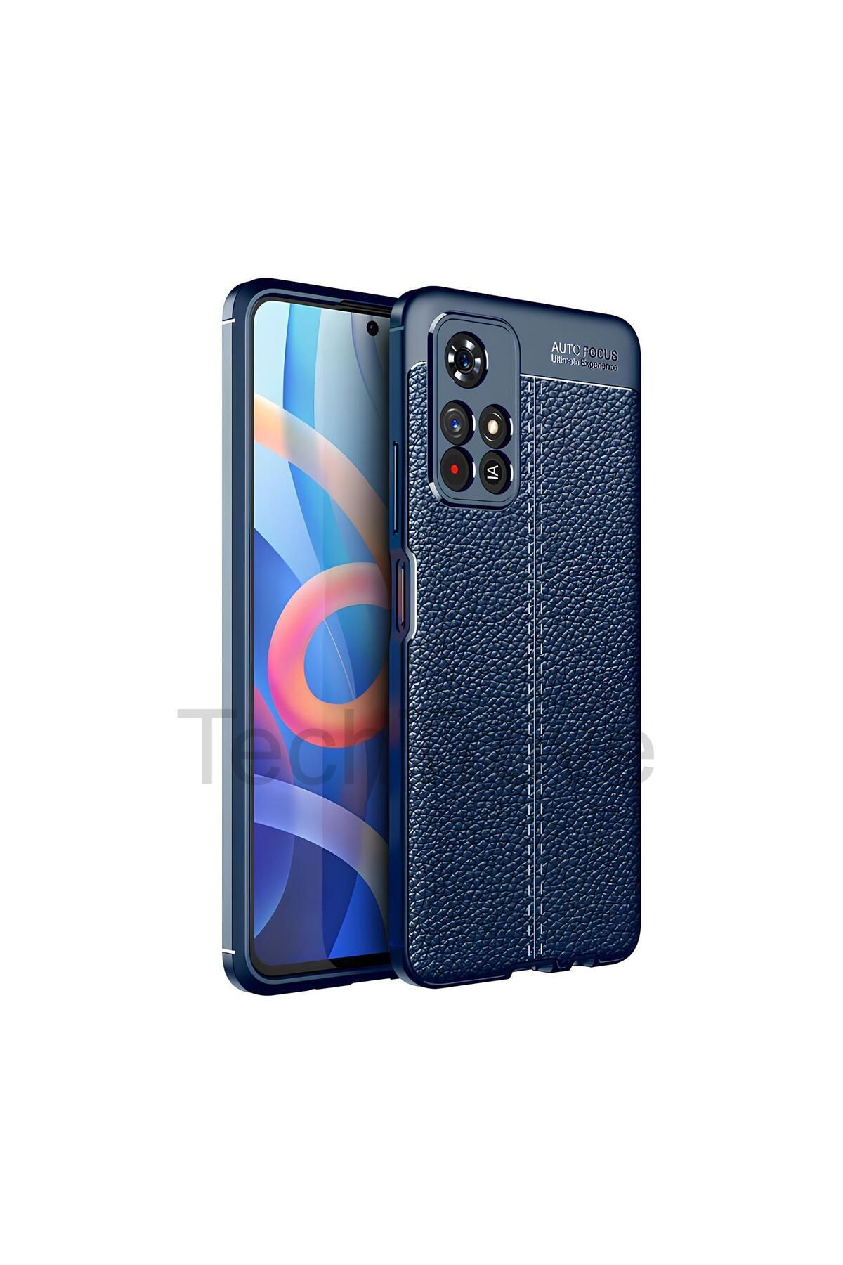TechTrove Xiaomi Poco M4 Pro 5G Kılıf Deri Extra Korumalı Slikon Kapak