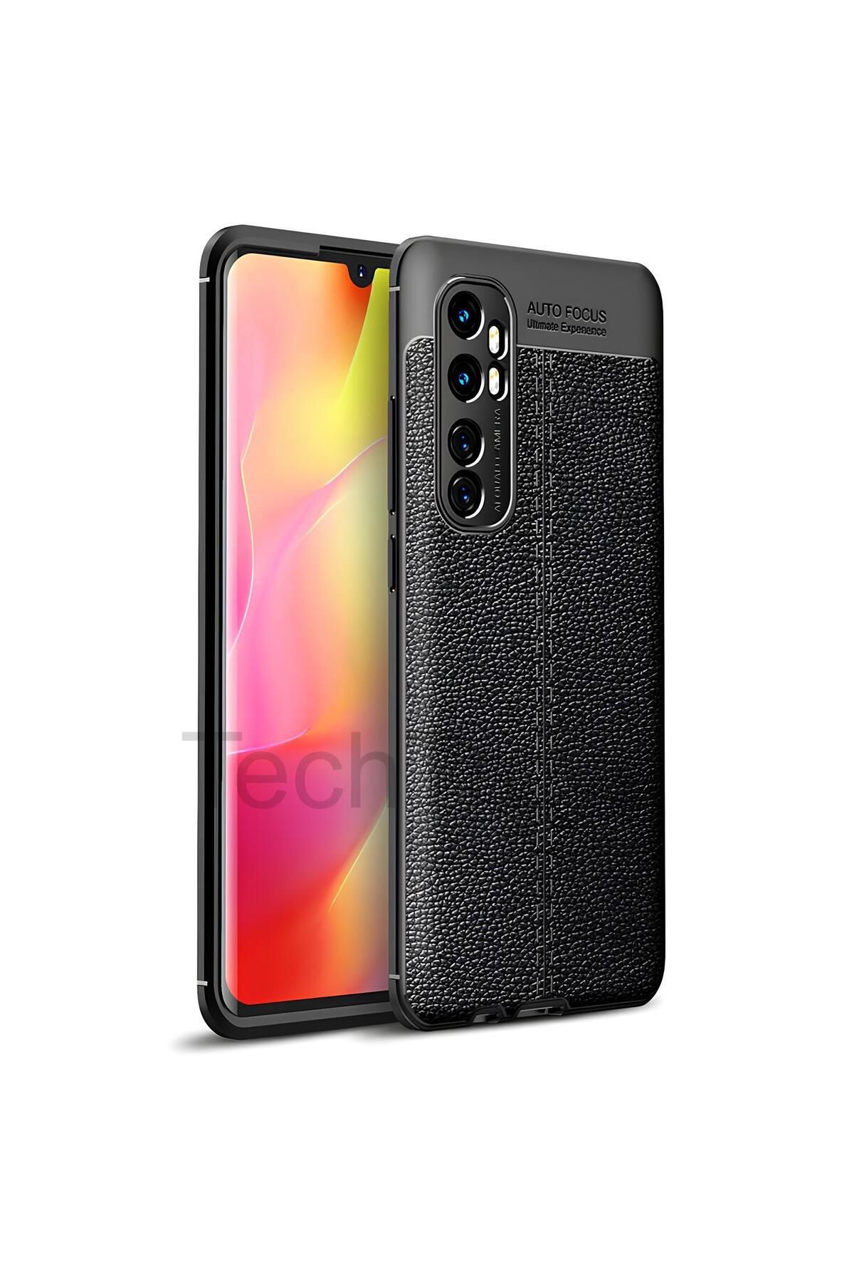 TechTrove Xiaomi Mi Note 10 Lite Kılıf Deri Extra Korumalı Slikon Kapak