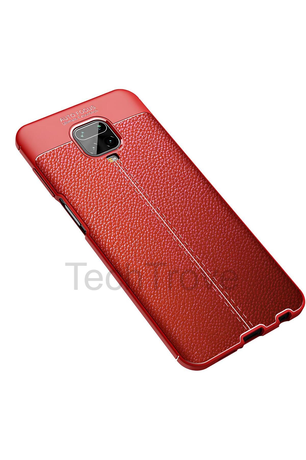 TechTrove Xiaomi Redmi Note 9S Kılıf Deri Extra Korumalı Slikon Kapak