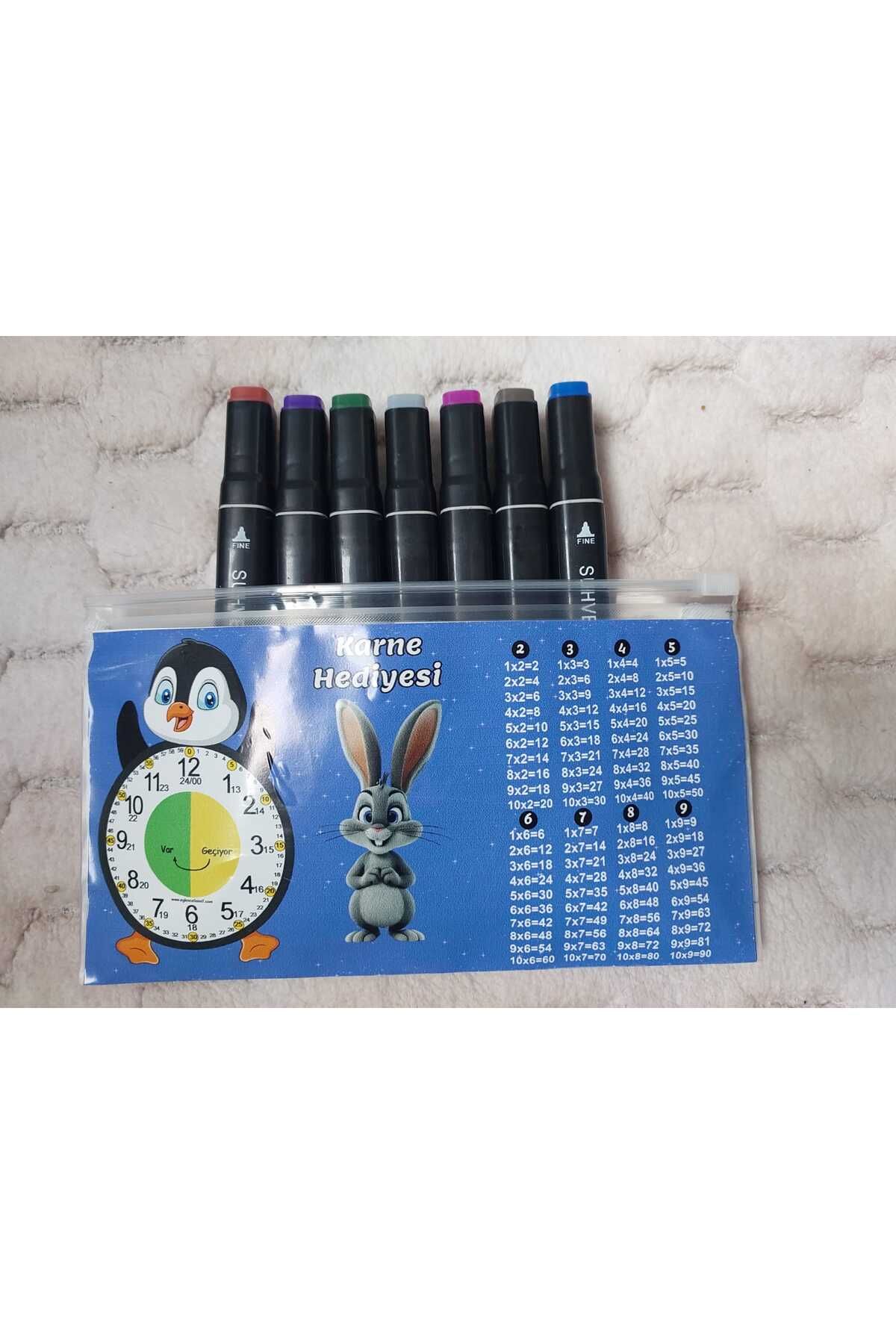 EĞLENCELİ SINIF karne hediyesi eğitici kalemlik 2 adet