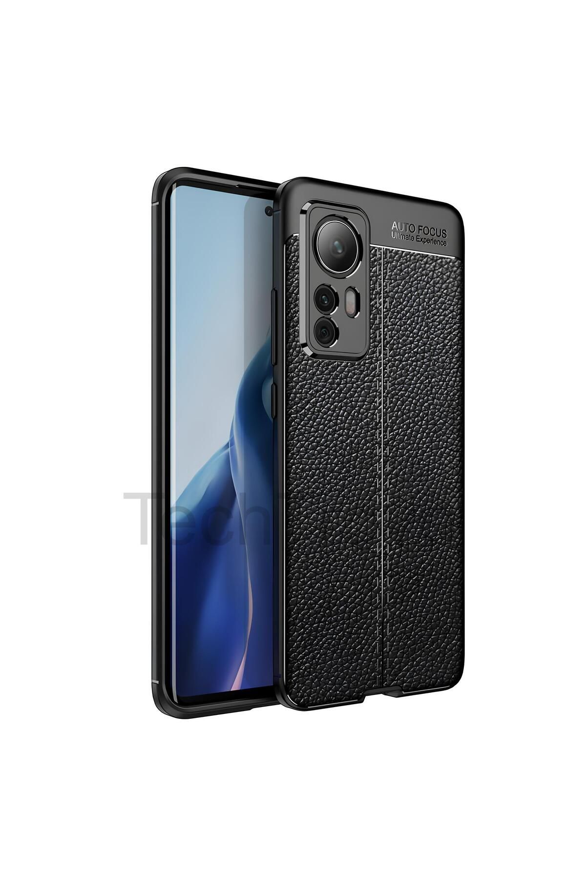 TechTrove Xiaomi Mi 12 Kılıf Deri Extra Korumalı Slikon Kapak
