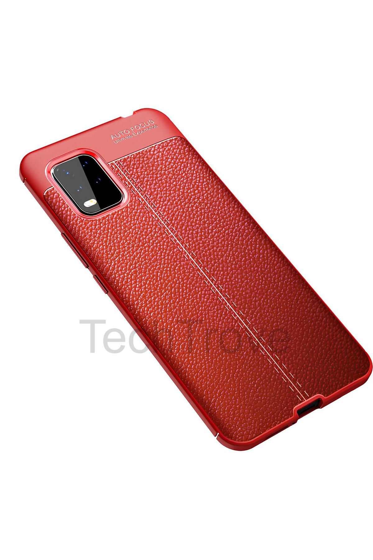 TechTrove Xiaomi Mi 10 Lite Kılıf Deri Extra Korumalı Slikon Kapak