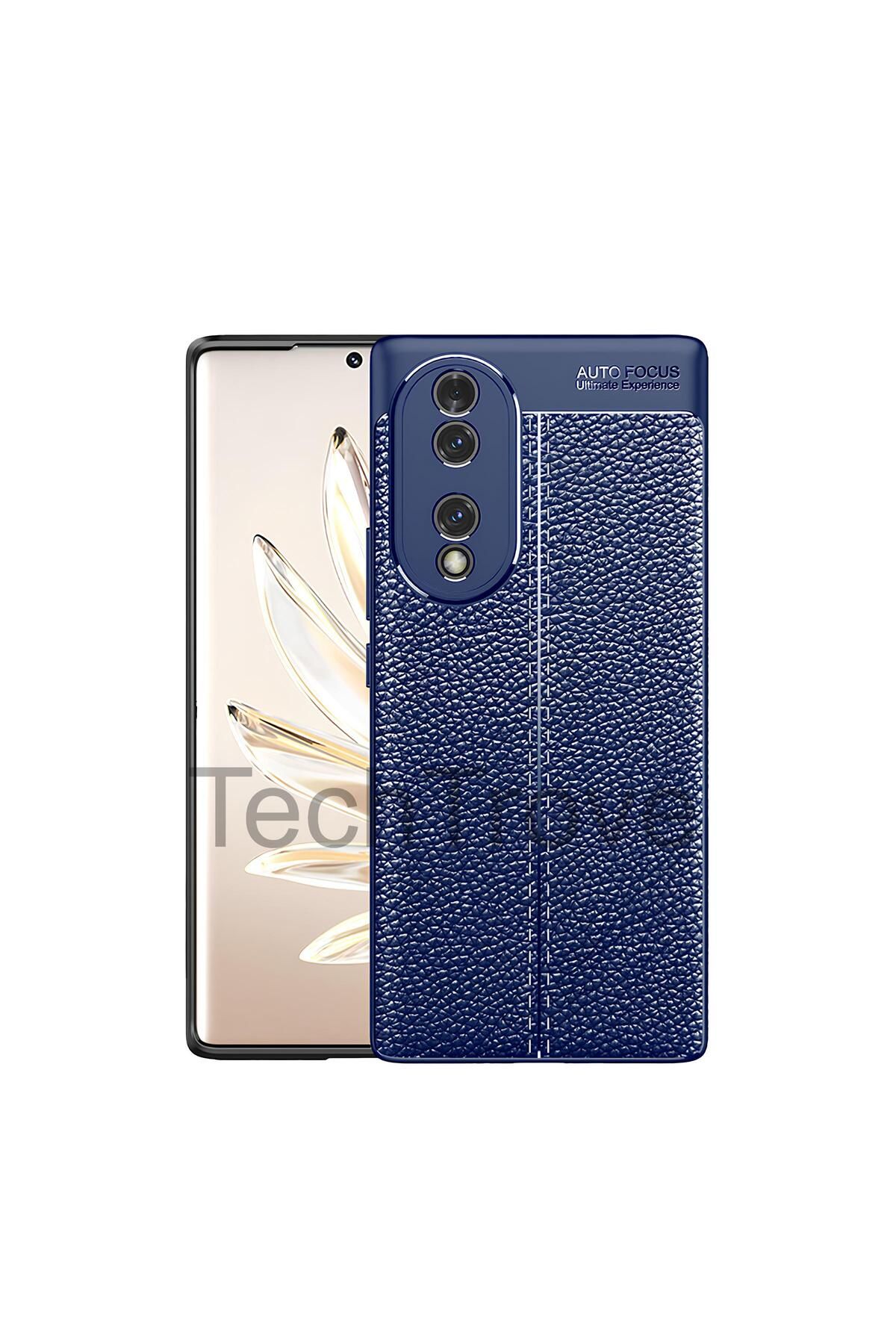 TechTrove Honor 70 Kılıf Deri Extra Korumalı Slikon Kapak