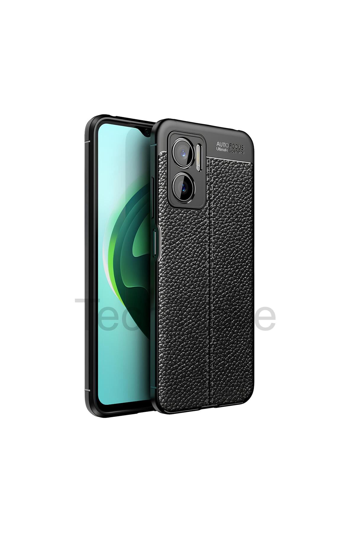 TechTrove Xiaomi Redmi Note 11E Kılıf Deri Extra Korumalı Slikon Kapak