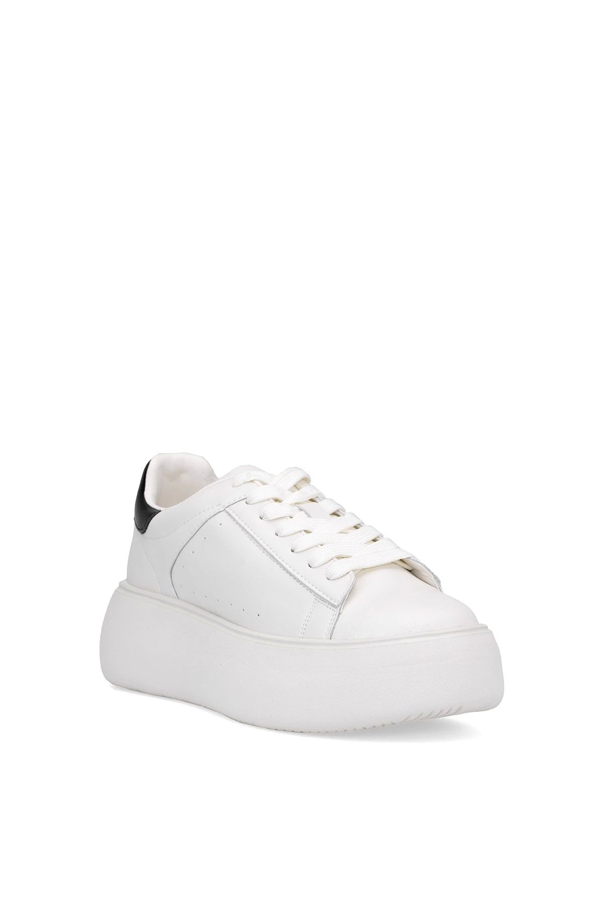 Lufian Marcella Kadın Hakiki Deri Klasik Sneaker Krem 121230031