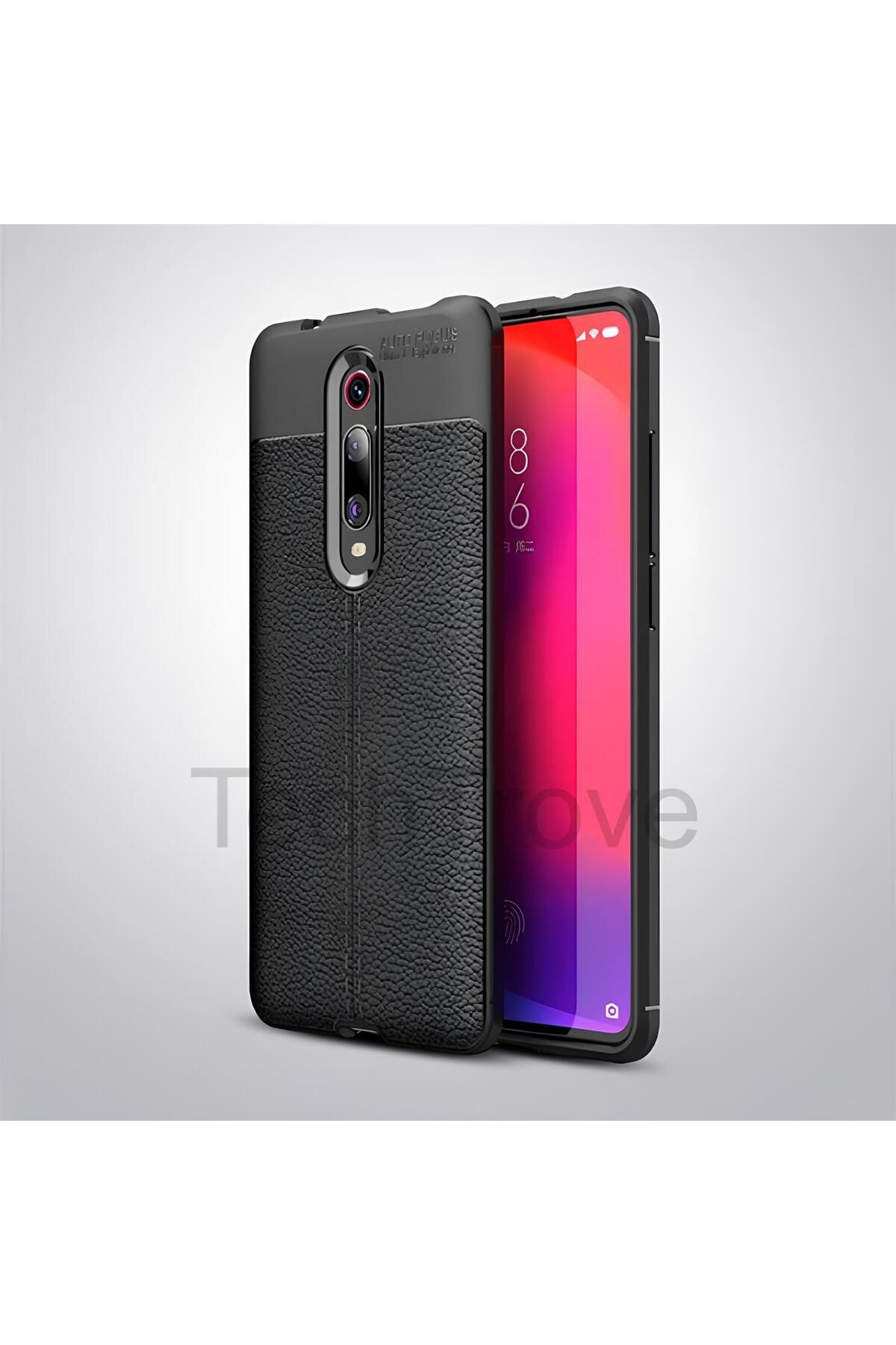 TechTrove Xiaomi Mi 9T Kılıf Deri Extra Korumalı Slikon Kapak