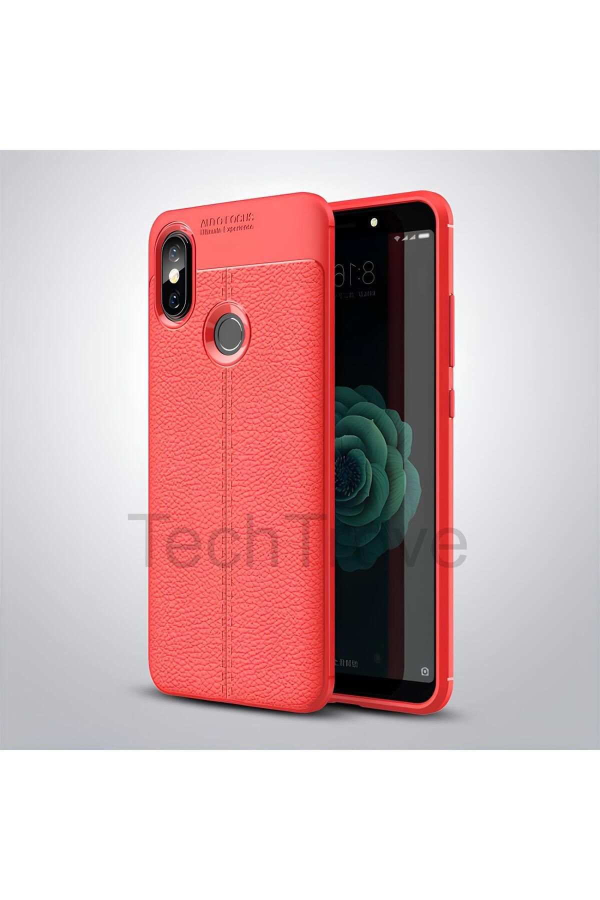 TechTrove Xiaomi Mi 8 SE Kılıf Deri Extra Korumalı Slikon Kapak