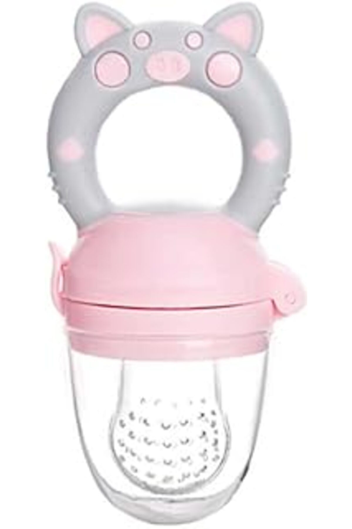 jupiter global bazaar Agubugu Baby – Figürlü Ve Kapaklı Meyve Emziği - Pembe