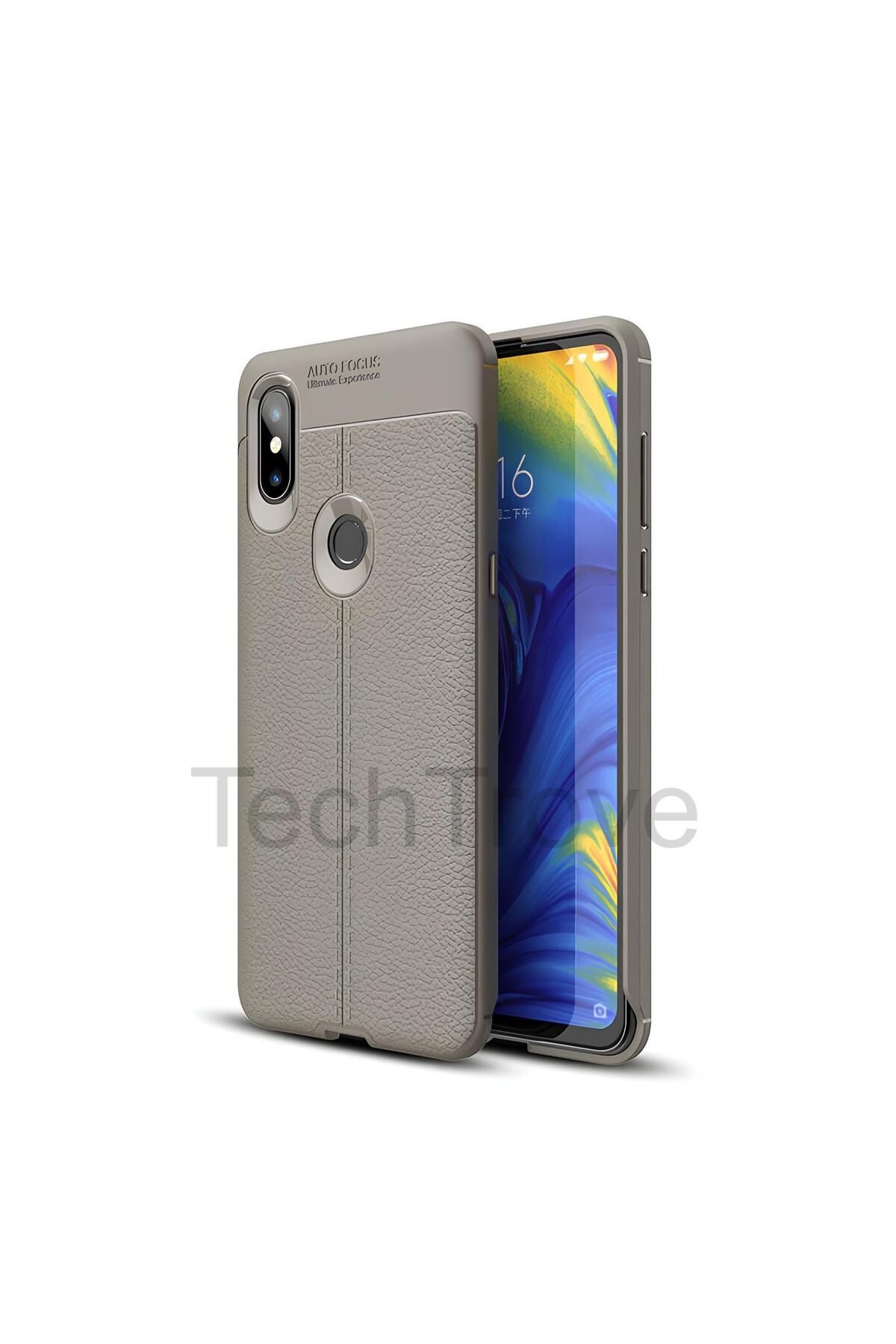 TechTrove Xiaomi Mi Mix 3 Kılıf Deri Extra Korumalı Slikon Kapak