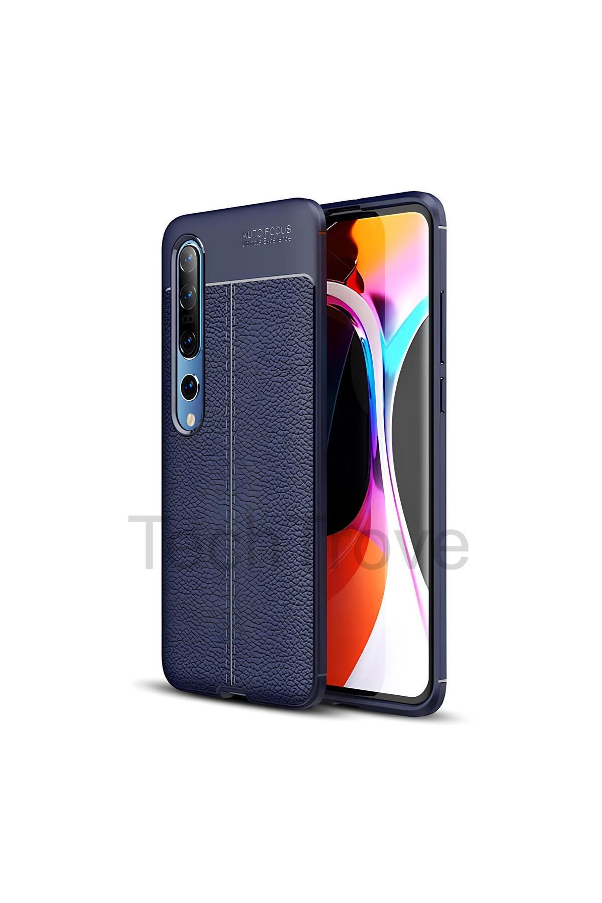 TechTrove Xiaomi Mi 10 Kılıf Deri Extra Korumalı Slikon Kapak