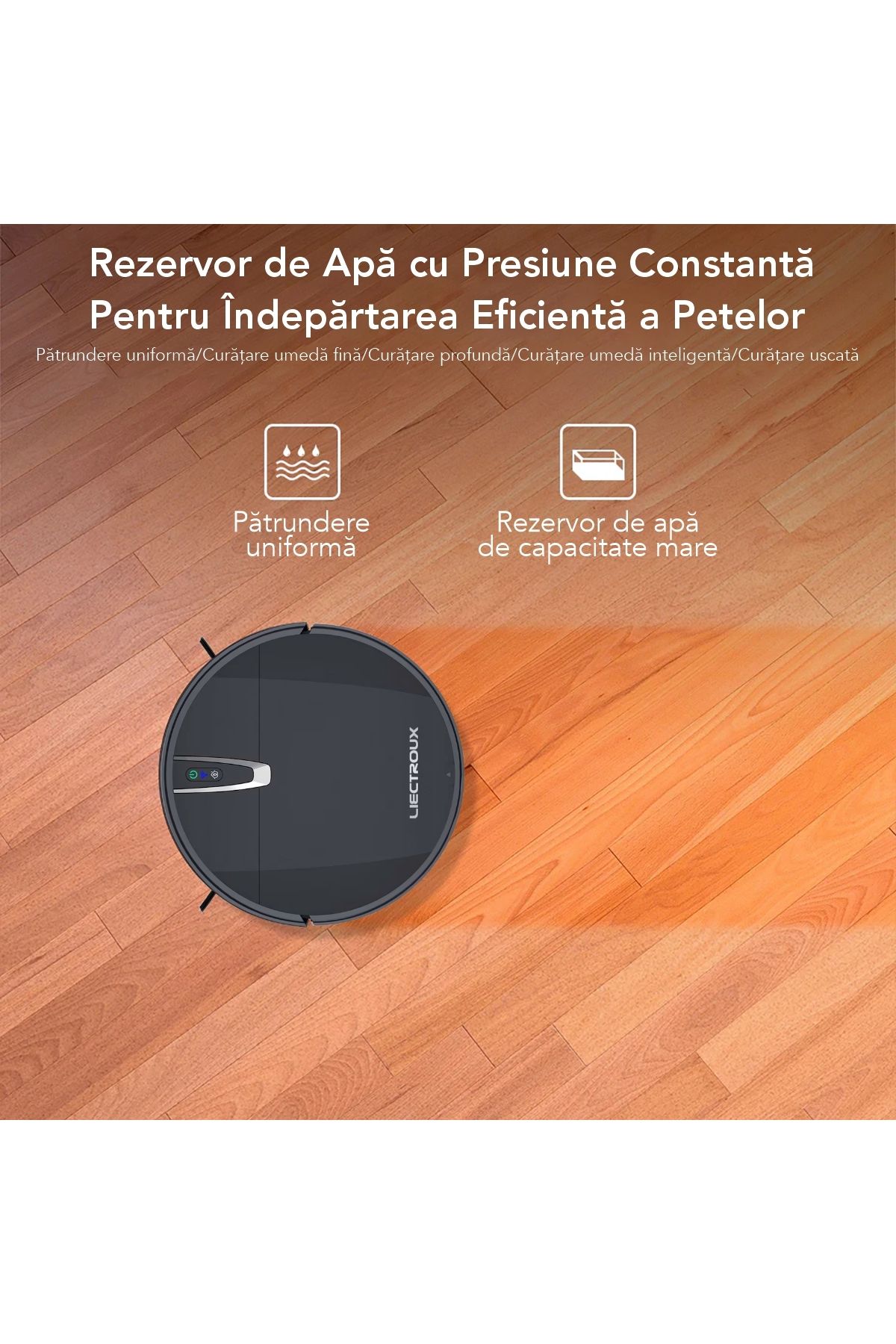 Liectroux-Robot Vacuum Cleaner With Washing, V3s Pro(D6814), 4000pa Suction, 120 Minutes Autonomy 3