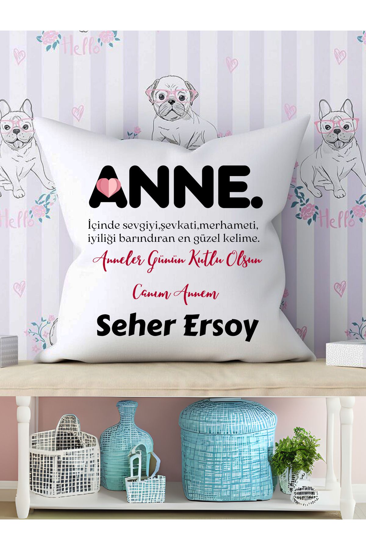 Home ANNELER GÜNÜ ÖZEL KİŞİYE ÖZEL TASARIMLI ELYAFLI SATEN YASTIK