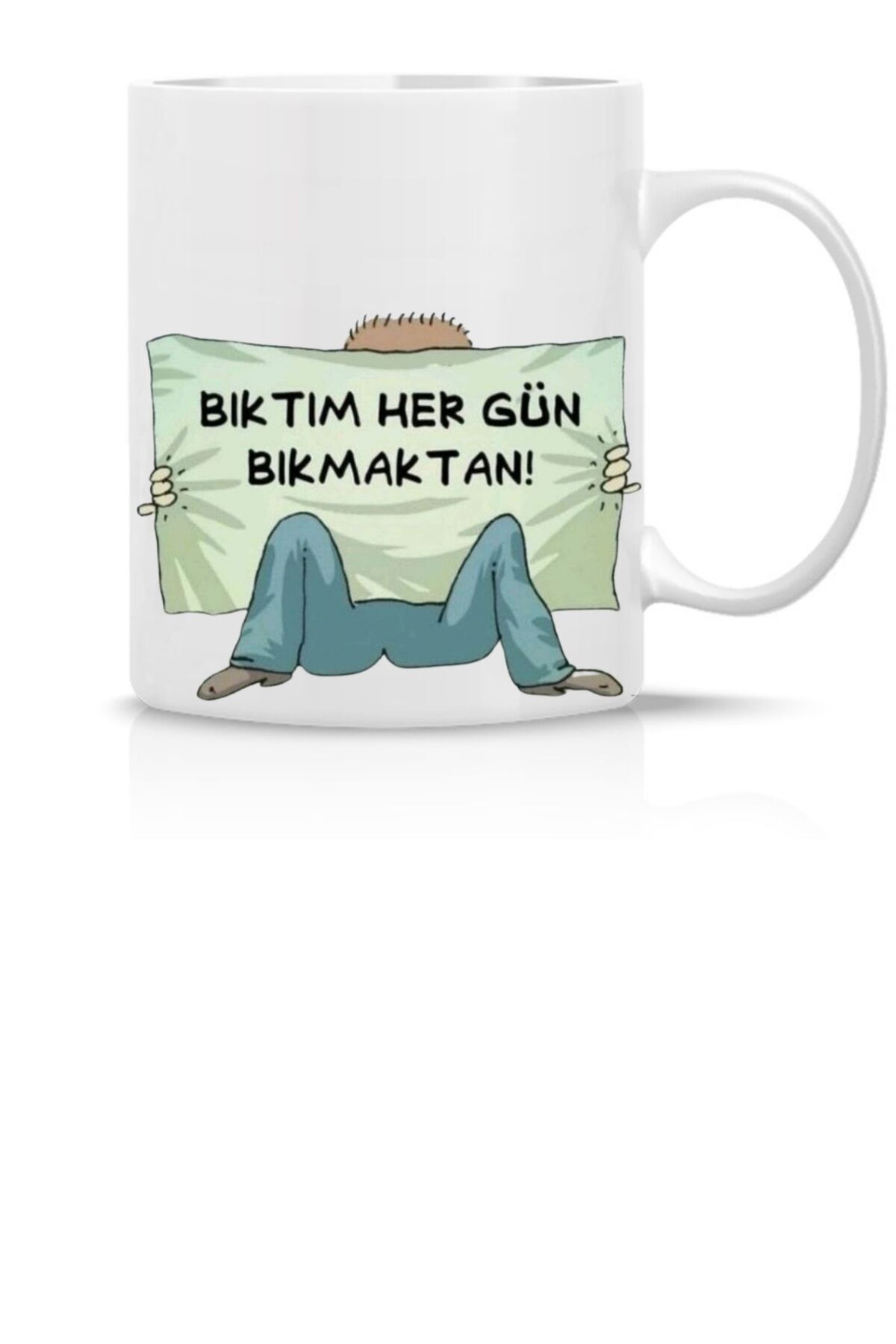 VANİLLA HANDESEVİM BIKTIM HERGÜN BIKMAKTAN BASKILI KUPA