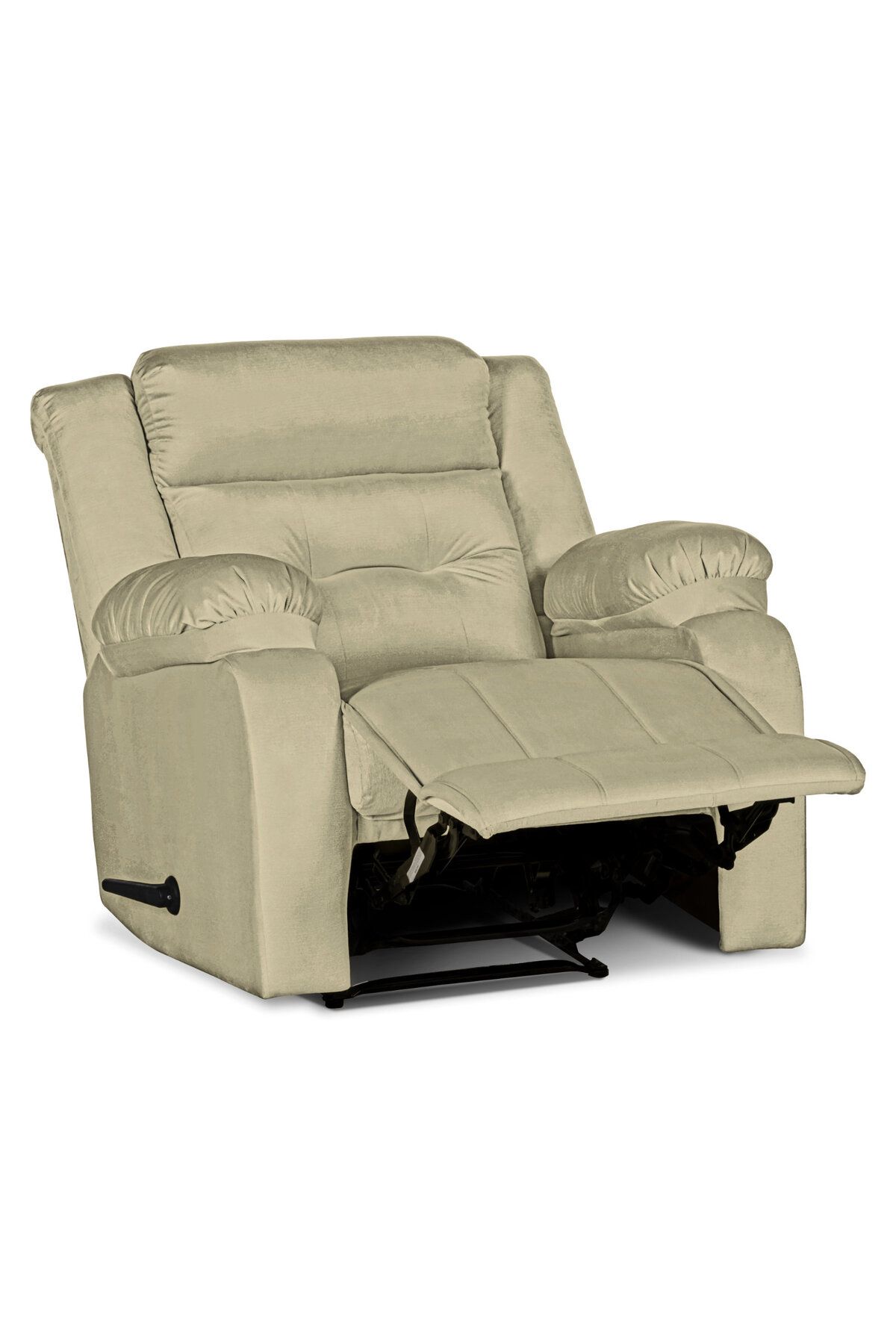 Lazy Vibes-MNZ3 | Velvet Rocking & Rotating Recliner Chair - Dark Ivory Lazy Vibes 5