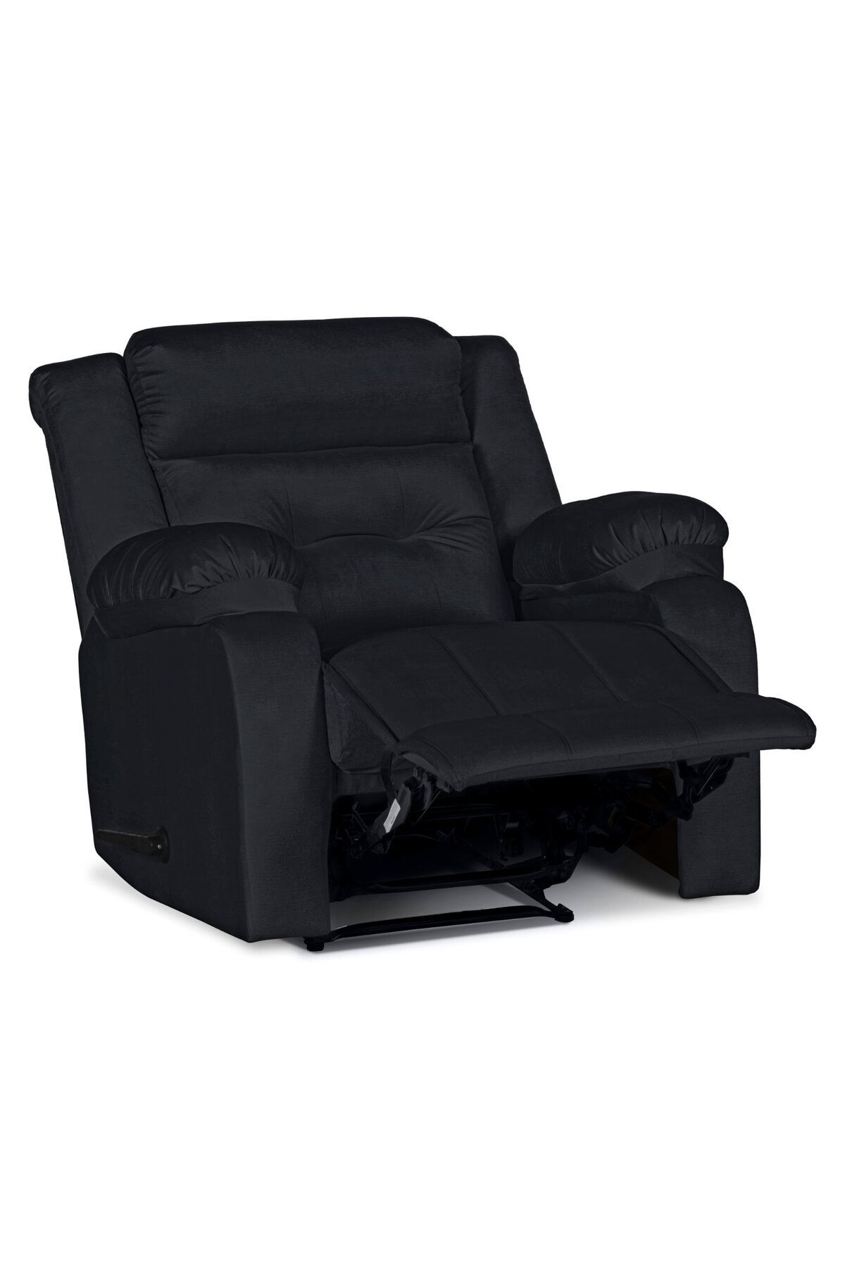 Lazy Vibes-MNZ3 | Velvet Rocking & Rotating Recliner Chair - Dark Grey Lazy Vibes 5