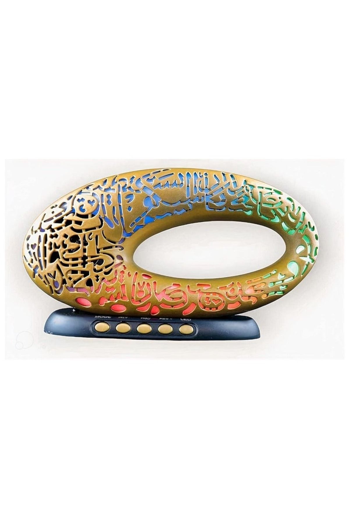 Generic-Quran Bluetooth Speaker with Azan, Colorful LED Light, Remote Control & Full Audio Recitations 3