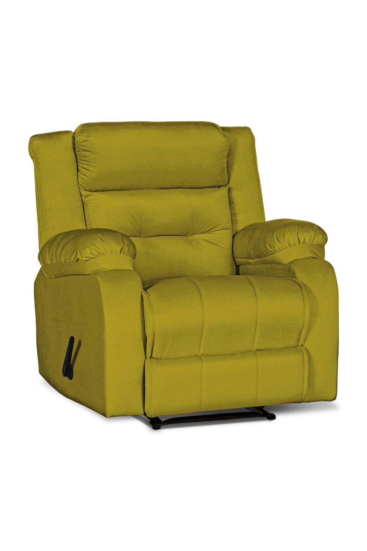 Lazy Vibes-MNZ3 | Velvet Rocking & Rotating Recliner Chair - Gold Lazy Vibes 3