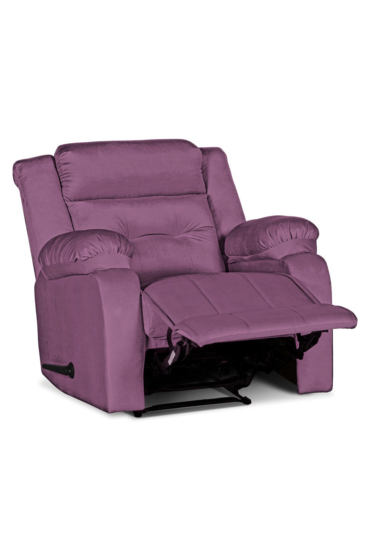Lazy Vibes-MNZ3 | Velvet Rocking Recliner Chair - Light Purple 5