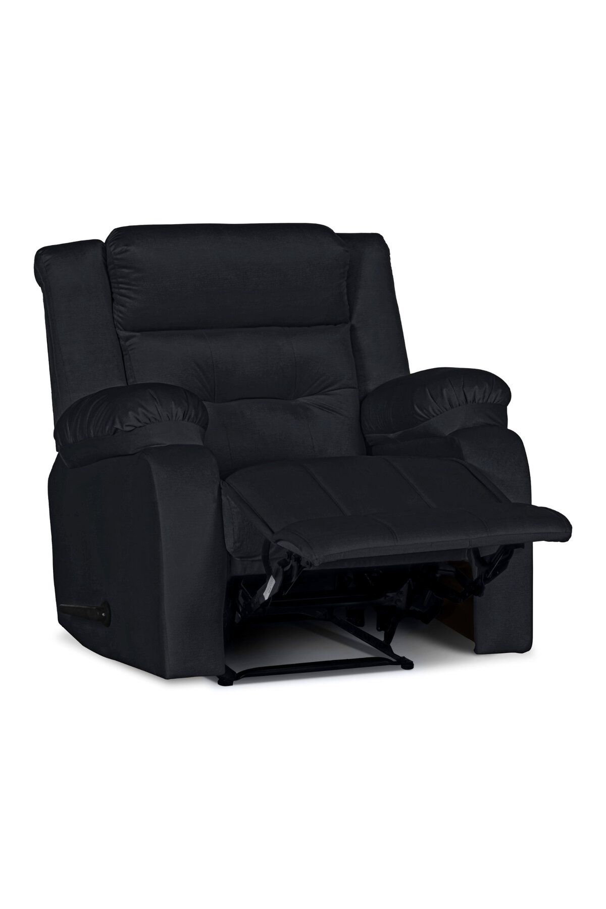 Lazy Vibes-MNZ3 | Velvet Rocking & Rotating Recliner Chair - Dark Grey Lazy Vibes 2