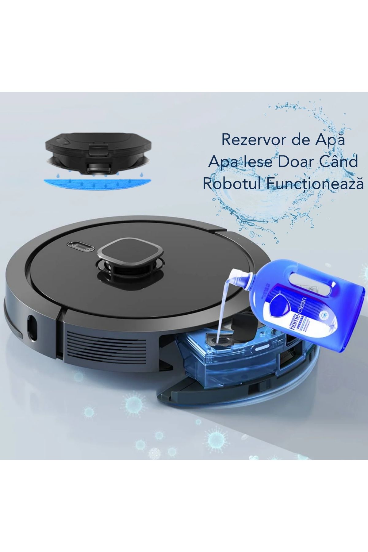 Liectroux-Aspirator robot cu funcție de spălare, Liectroux G7 (D6816), navigare laser LDS (Lidar + SLAM), 180 de minute 3