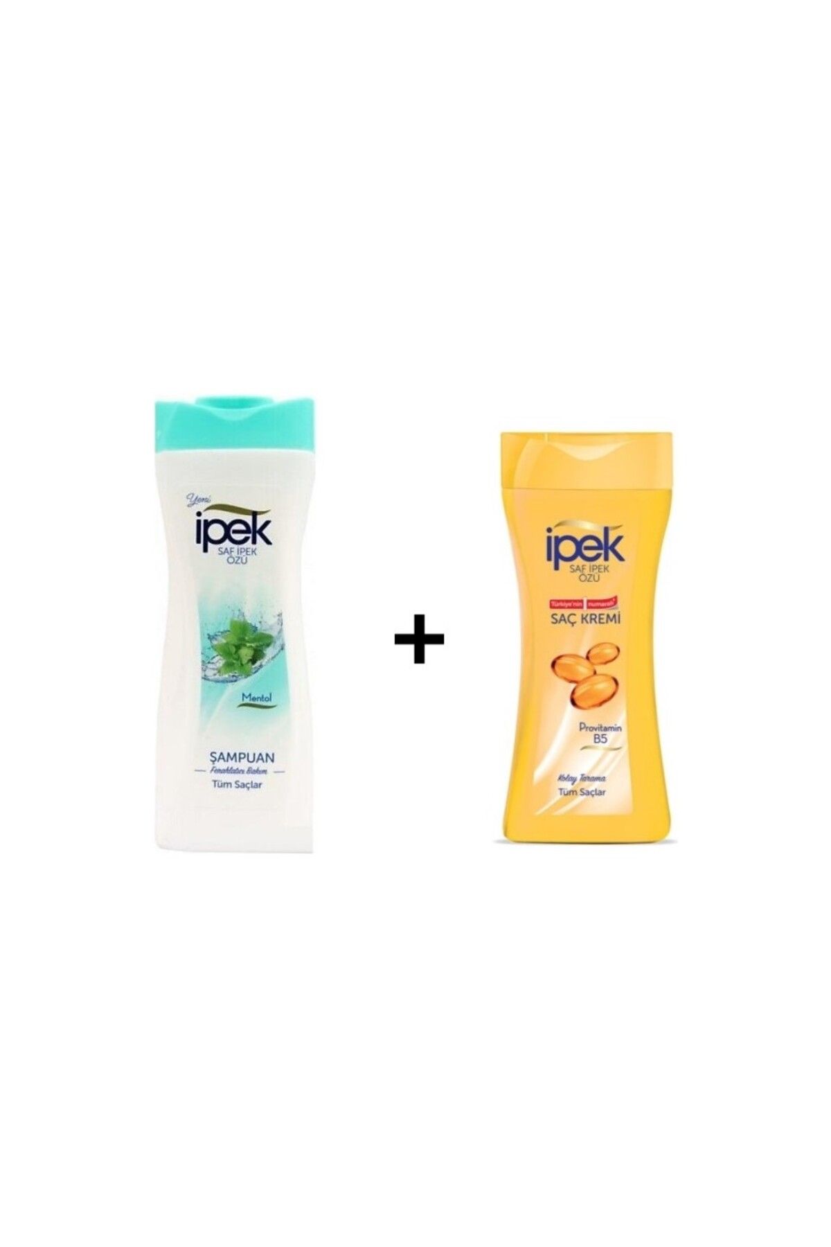 İpek İpek Menthol Şampuan 480 Ml + İpek Saç Kremi 480ml--2'li Set