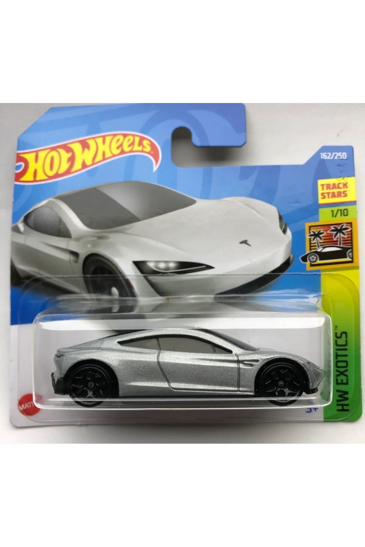 HOT WHEELS 2022 New / Yeni Tesla Roadster Silver 1:64 Ölçek Hotwheels Marka 1/10