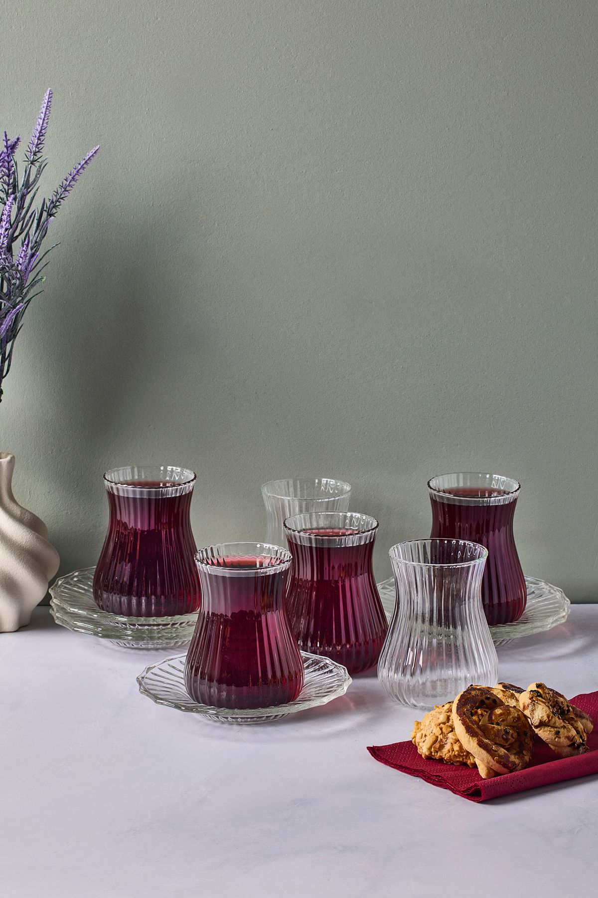 Muba Consept Mudanya 12 Parça Cam Çay Takımı 170 ml