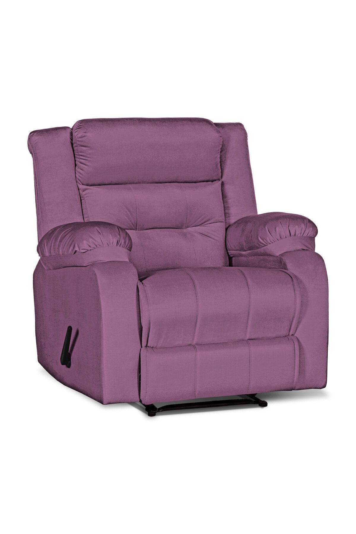 Lazy Vibes-MNZ3 | Velvet Rocking Recliner Chair - Light Purple 3