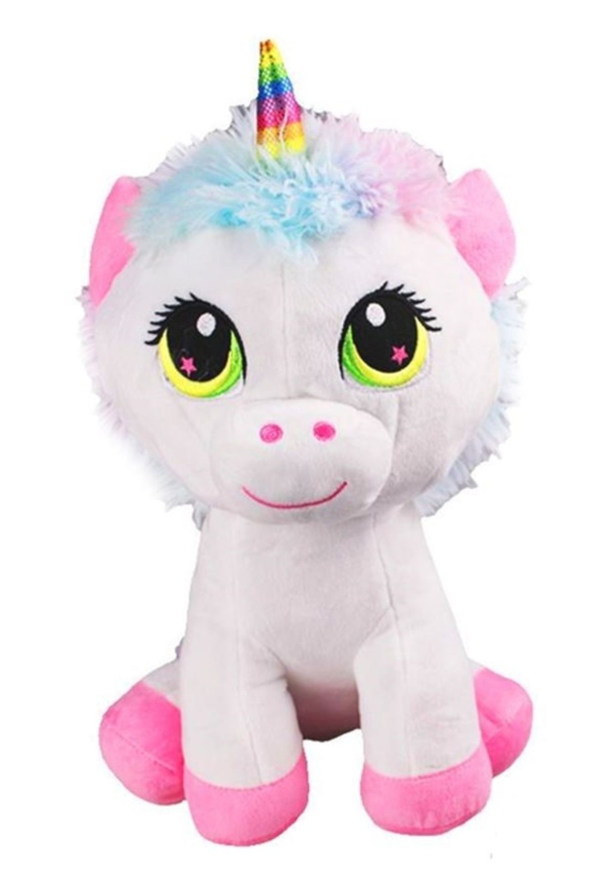 sunman oyuncak PELUŞ PEMBE PATİLİ UNİCORN 35 CM