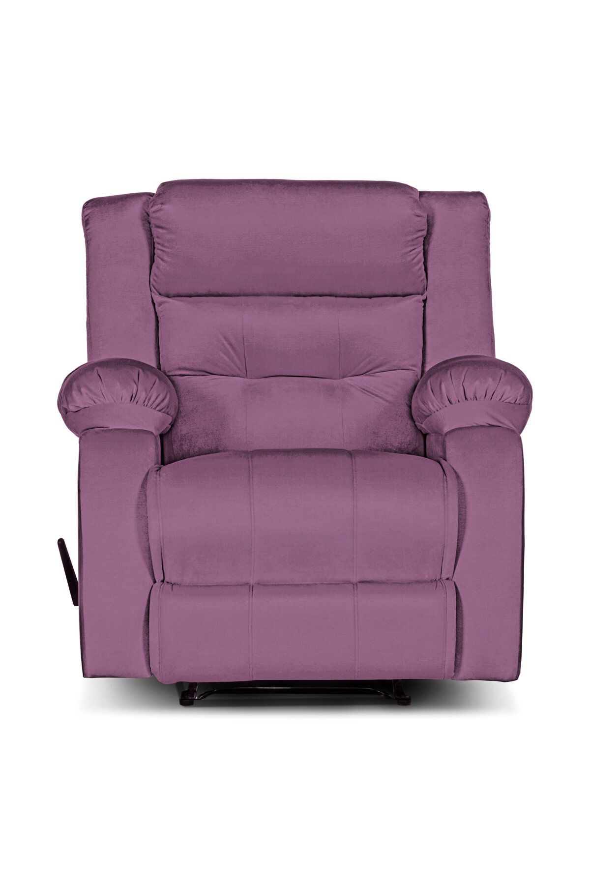 Lazy Vibes-MNZ3 | Velvet Rocking Recliner Chair - Light Purple 4