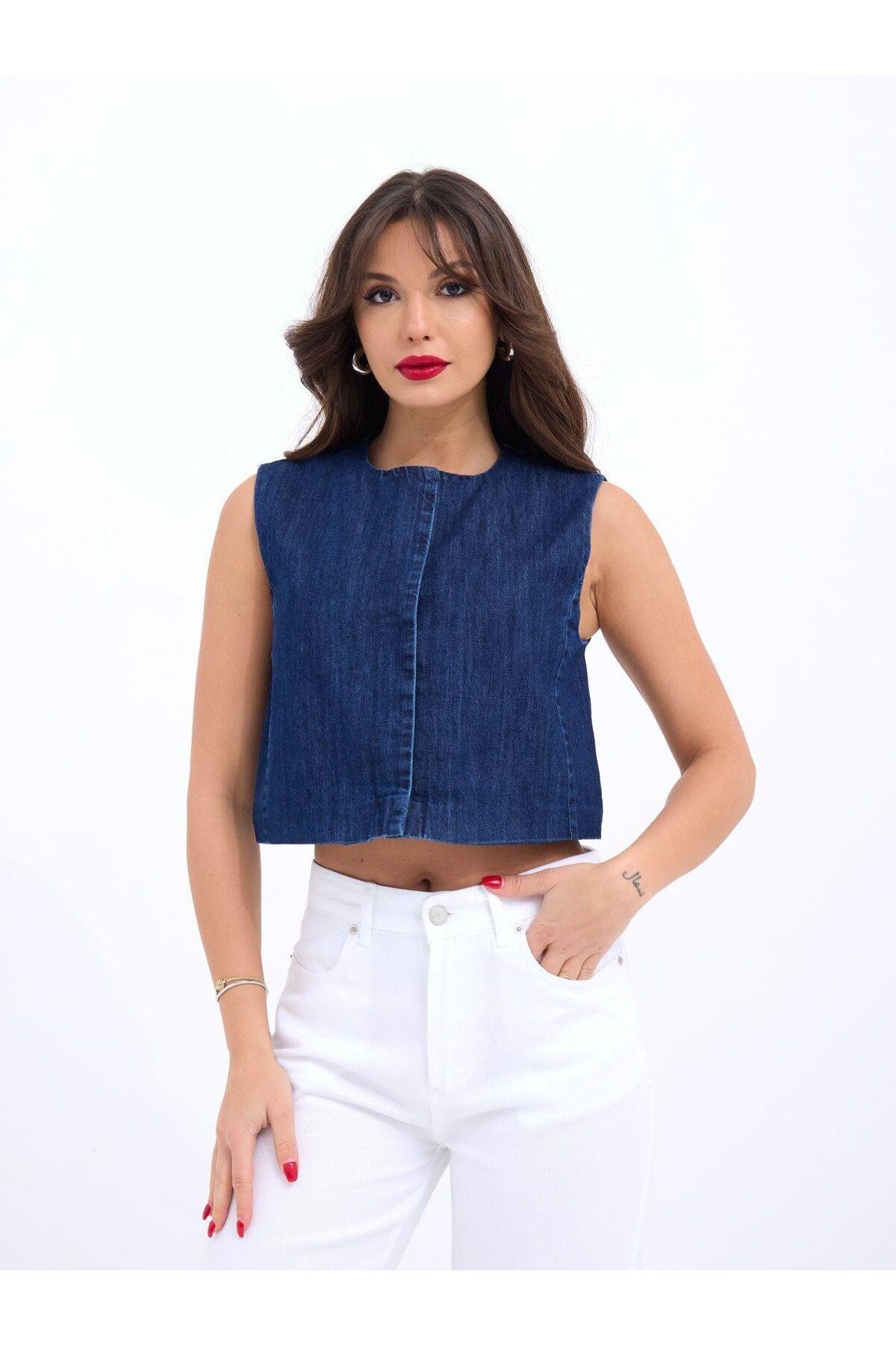 anizmir 7335 KOT YELEK-MAVİ