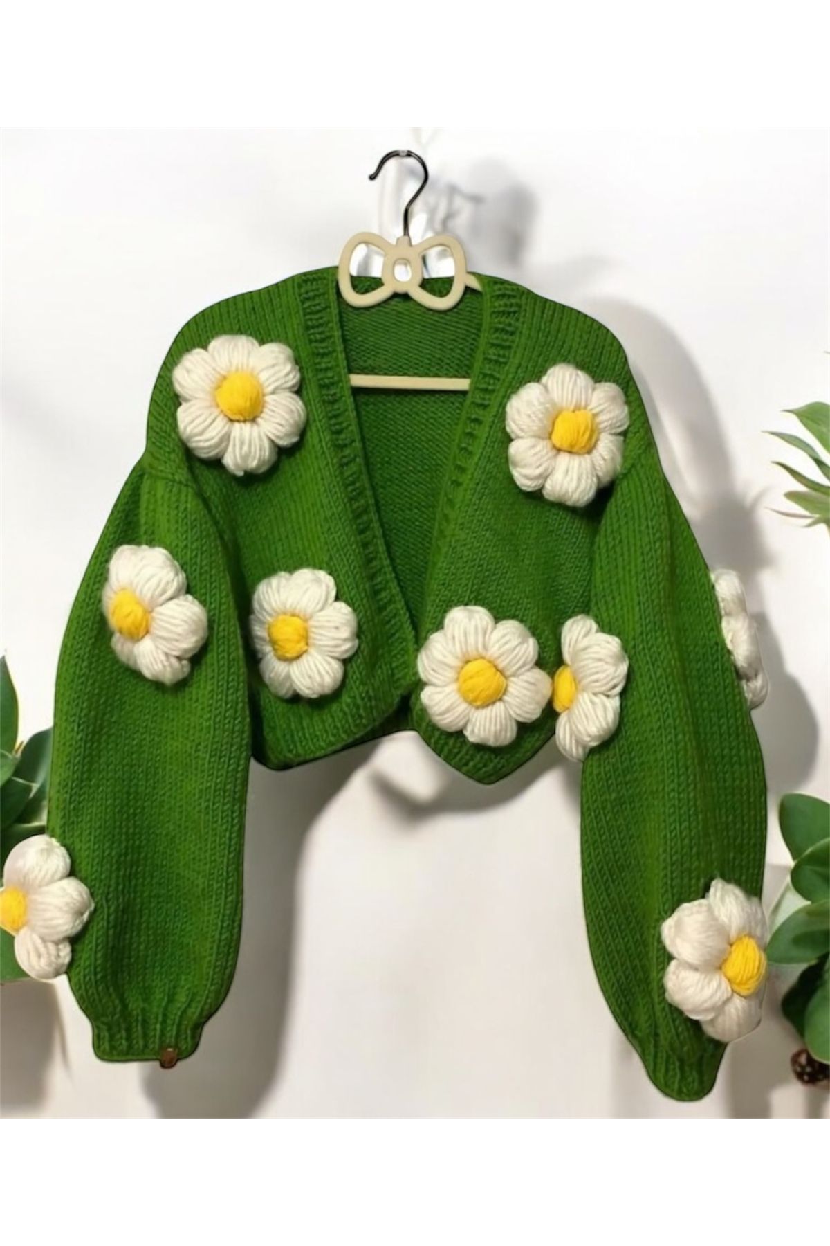 Butik ZA Handmade çiçekli hırka
