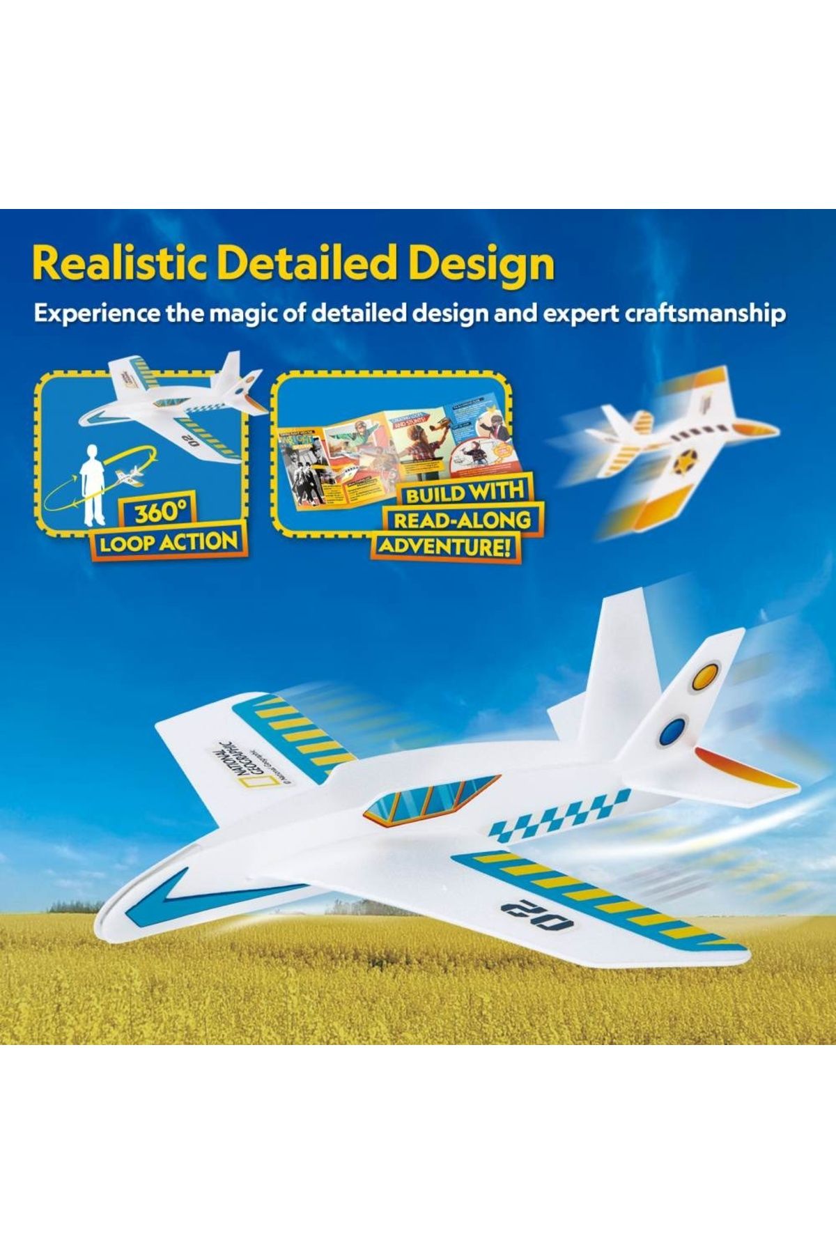 Cubic Fun-- 3D Puzzle airplanes that rotate 360 degrees 20 pieces 3