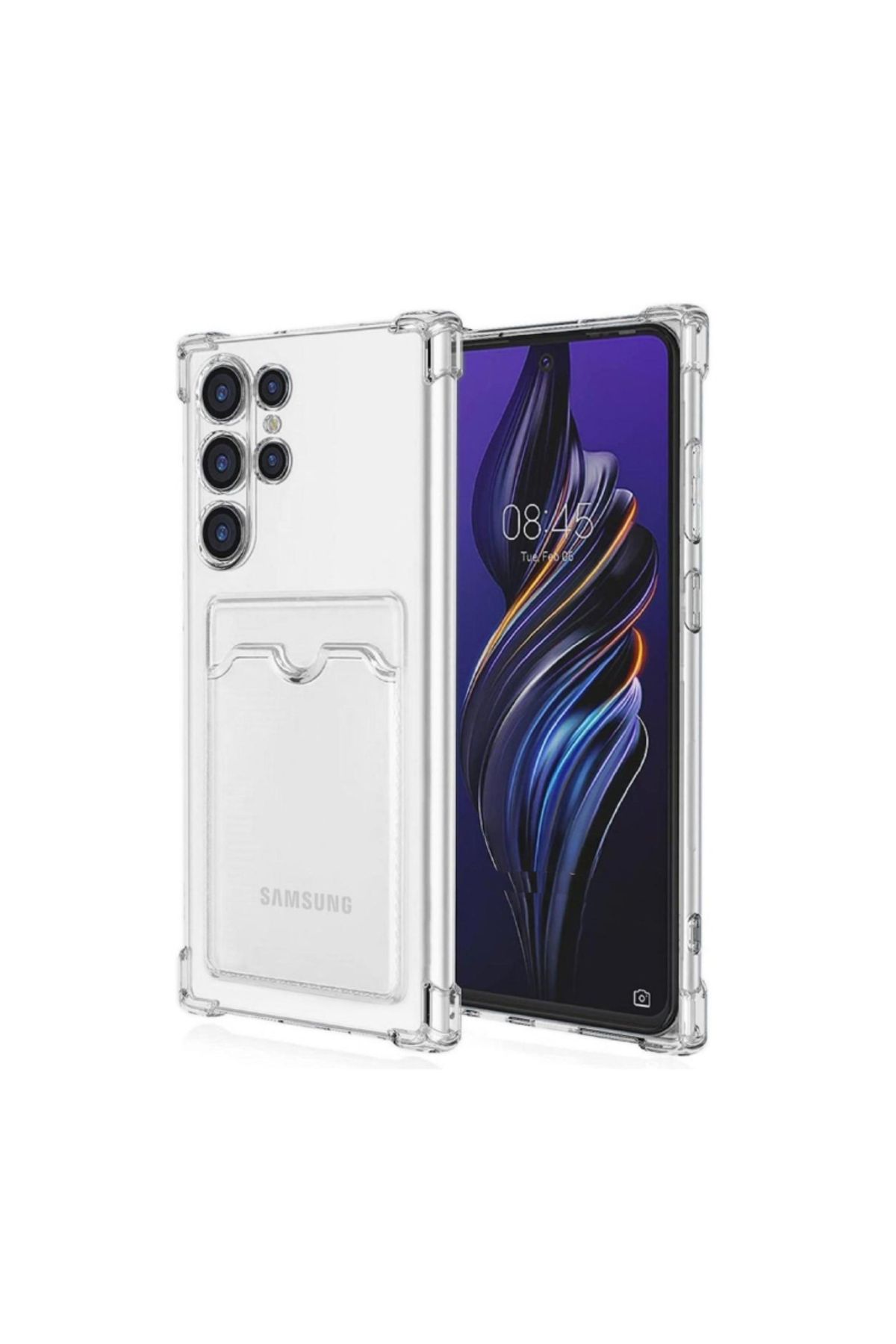 NANOSPACE Samsung Galaxy S25 Ultra ile Uyumlu Anti shock kartlık kılıf
