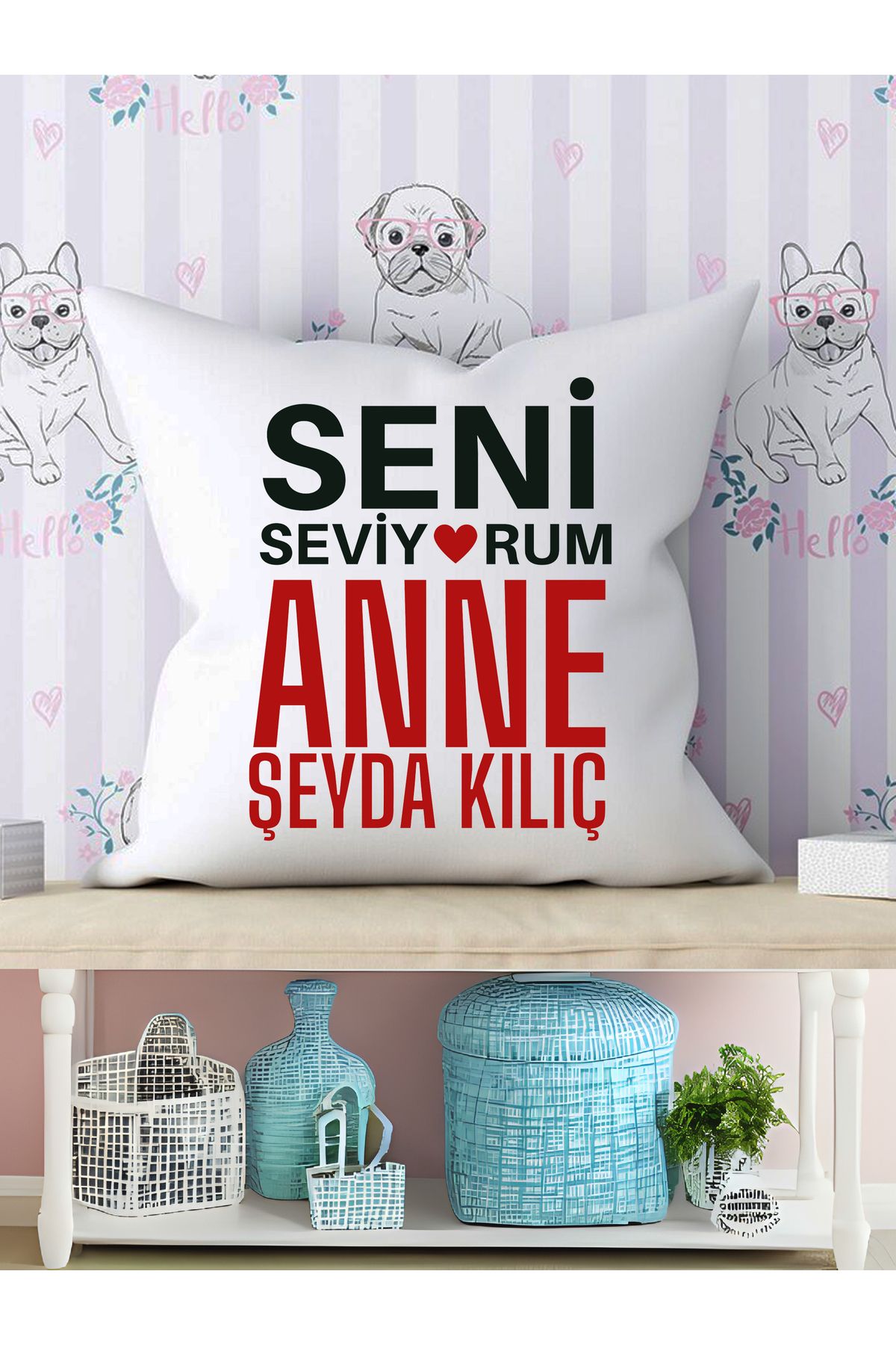 Home ANNELER GÜNÜ ÖZEL KİŞİYE ÖZEL TASARIMLI ELYAFLI SATEN YASTIK