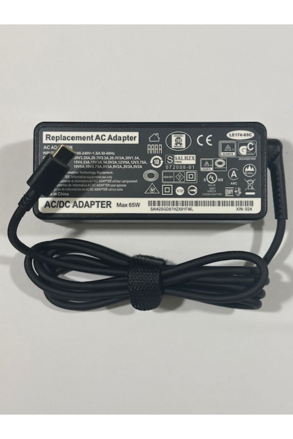 KEEPRO 65 watt lenovo uyumlu typec adaptör 20 volt 3.25 amper typec adaptör