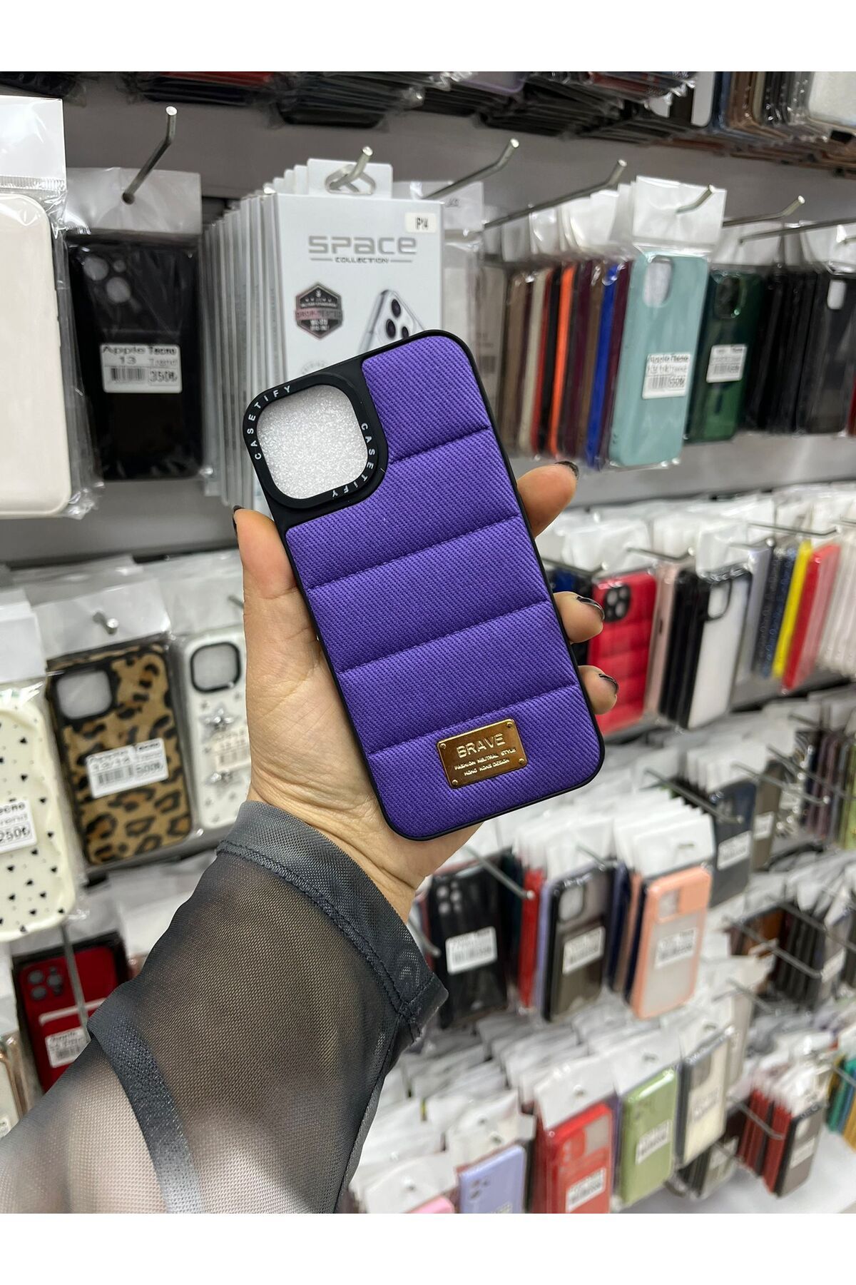 TECNOTREND Apple İphone 13/14 Uyumlu Kumaş silikon kılıf