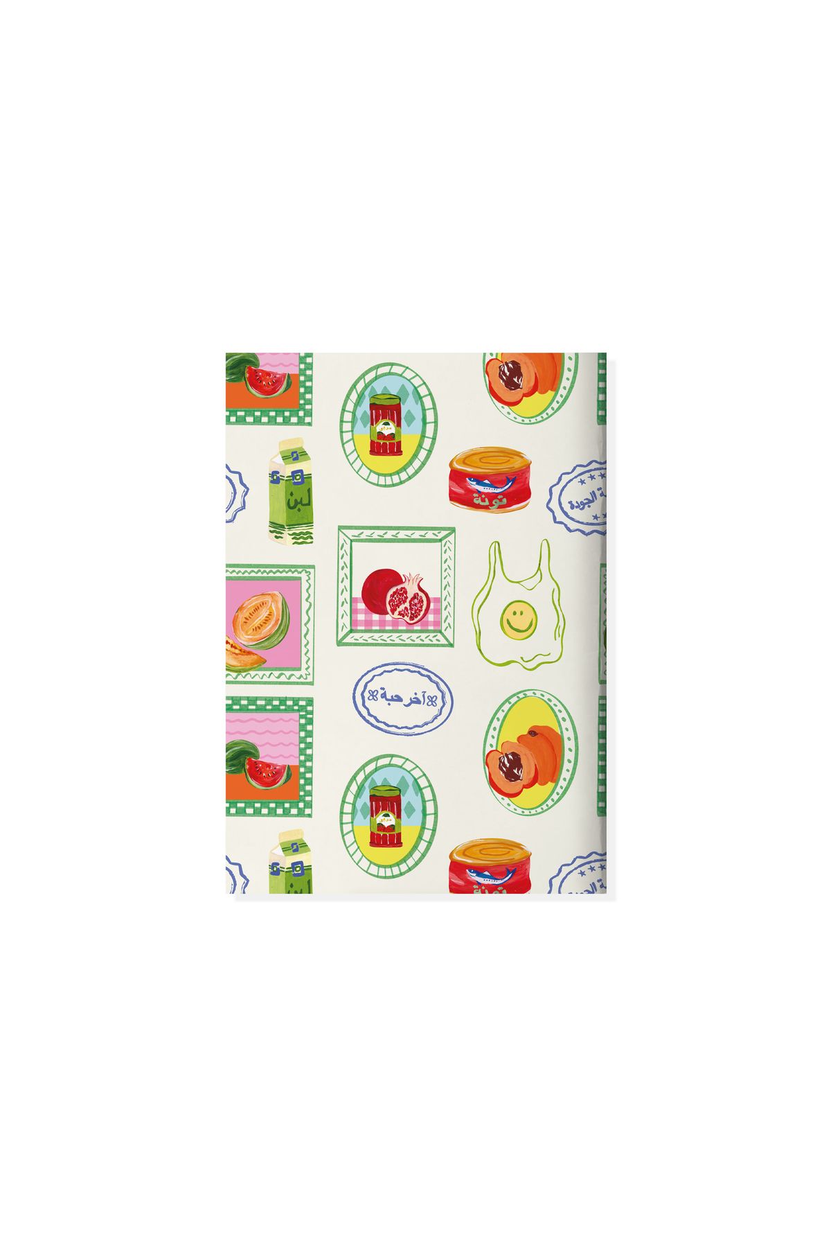 SEEN-Set of two notebooks with lines, grocery 4