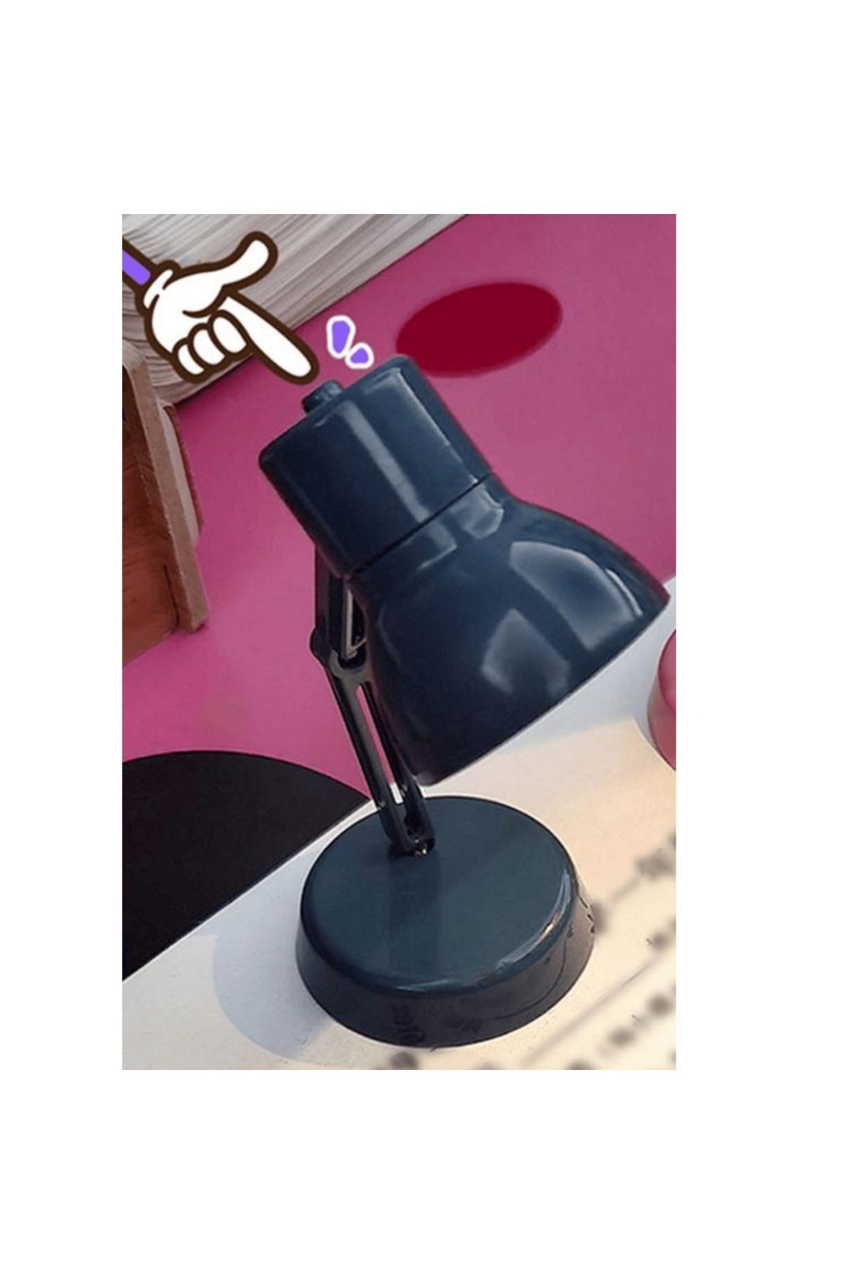 BYBKURUMSAL TvA Minyatür 360 ° dönen masa lambası LED lamba Mini okuma aydınlatma sıcak ışık aksesuarları pilli