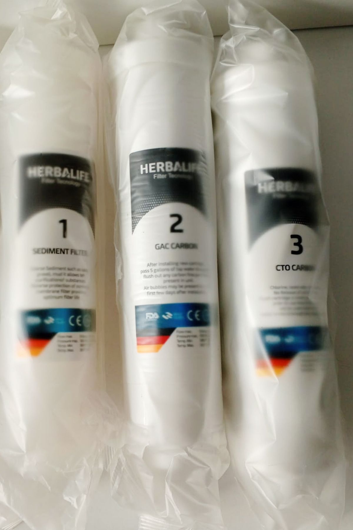 Cw Water Herbalife Kapalı Kasa 3'lü Su Arıtma Filtre Seti