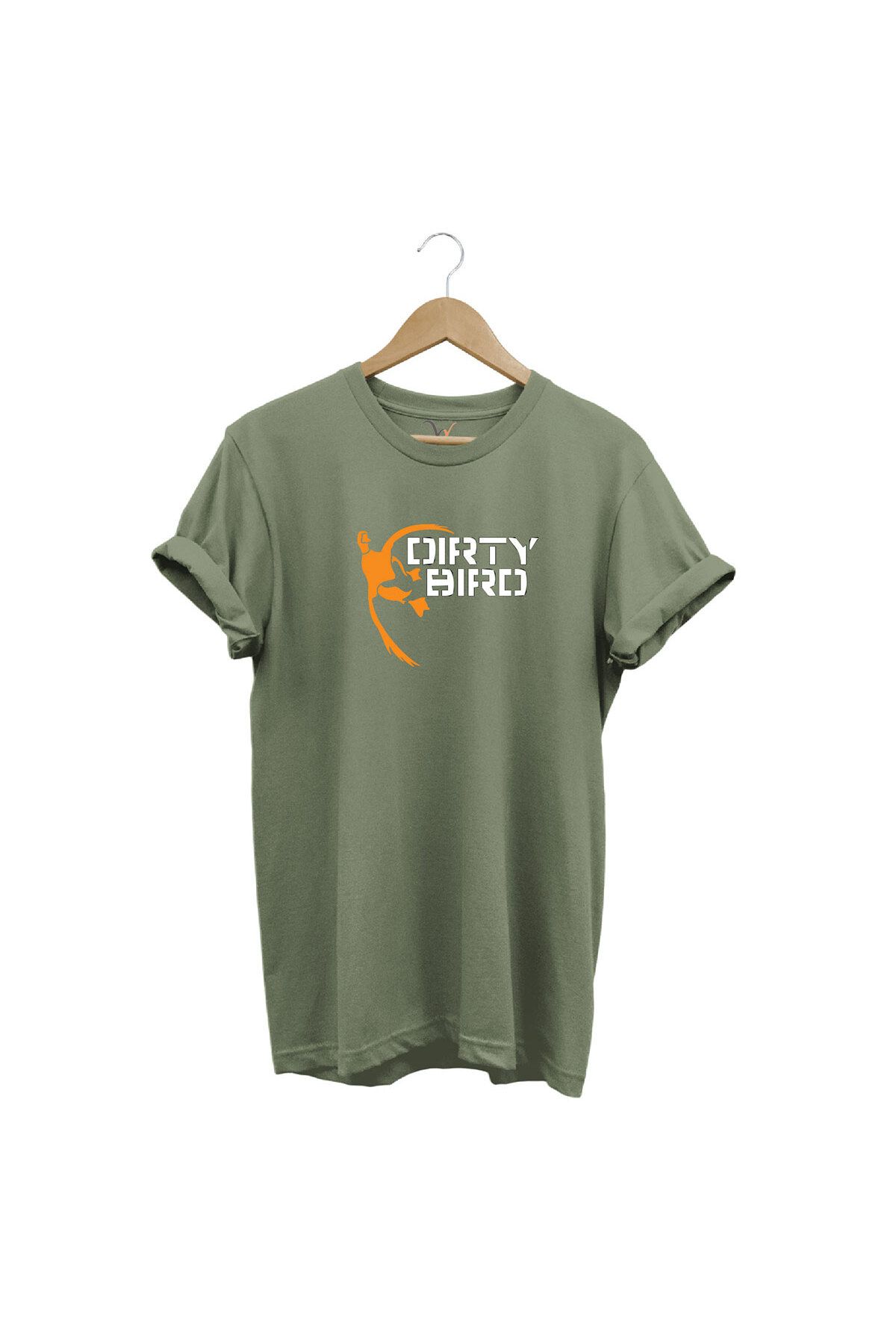 WİDİ Hunting Ördek Avcılığı Baskılı %100 Pamuk Regular Fit Bisiklet Yaka Premium T-Shirt