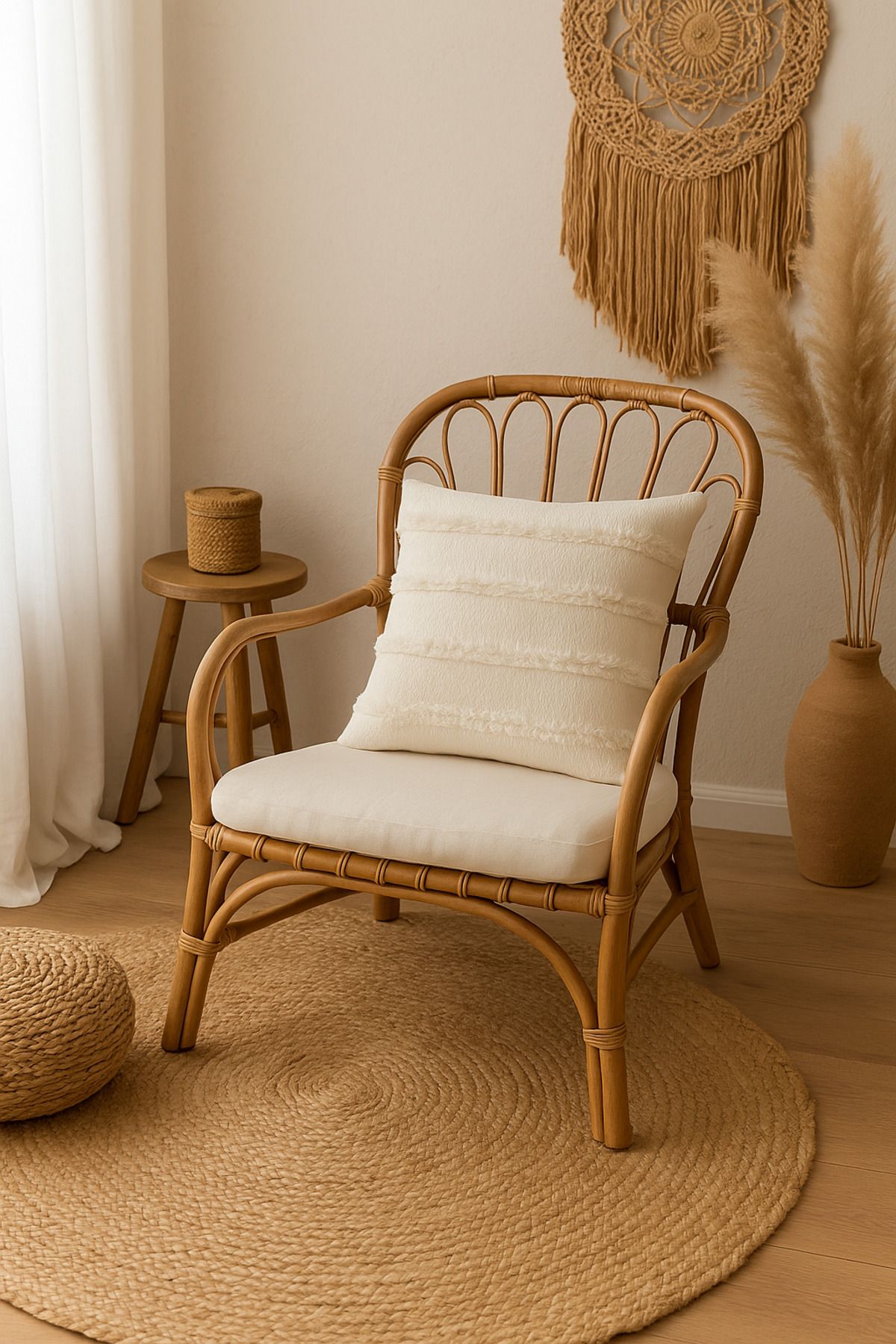 Uğur Home Ev Tekstili Tüylü Ve Desenli Kırlent Kılıfı - 40x40 Cm Şık Ve Konforlu Dekoratif Yastık