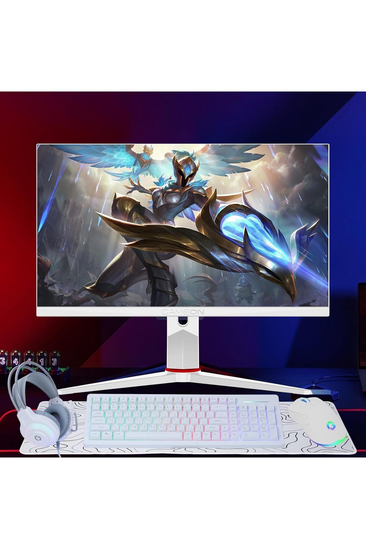 GAMEON-GO-CYPHERW-XL-W All-In-One Gaming Bundle, Keyboard, Headset, Mouse & Mousepad 6
