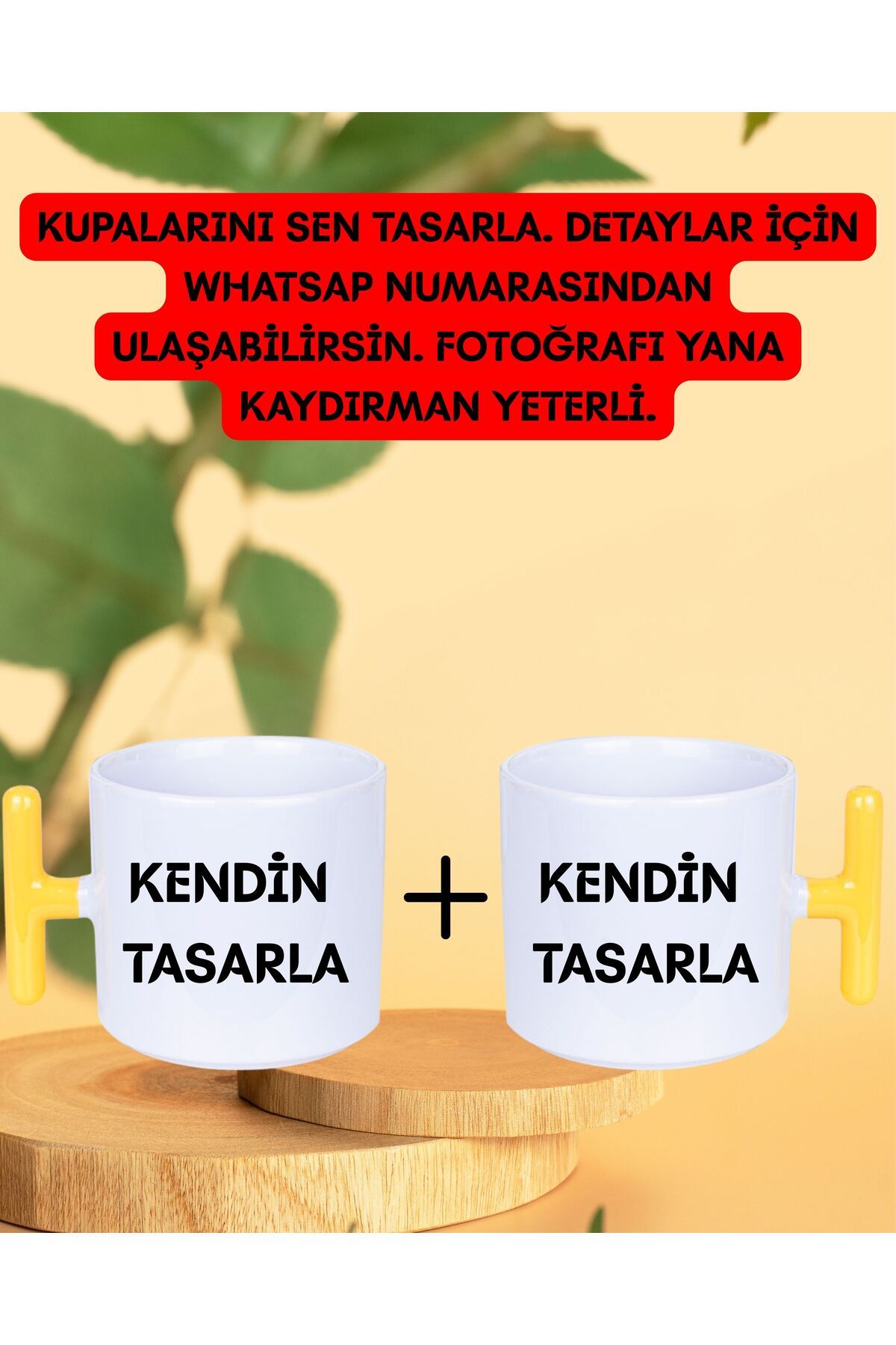 NOVA BASKI TASARIM KİŞİYE ÖZEL TASARIM İKİLİ PREMİUM T KUPA
