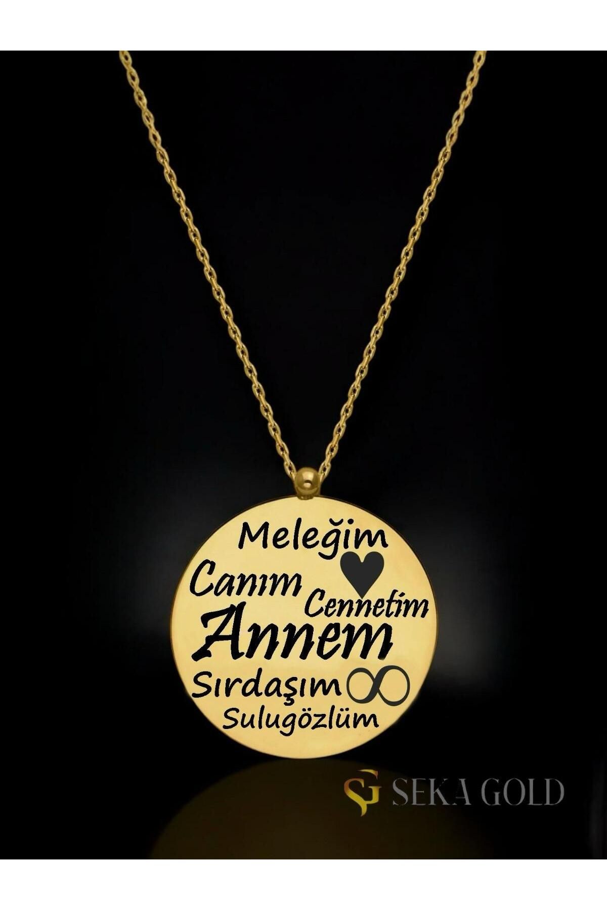 Seka gold Canım Annem Kolyesi