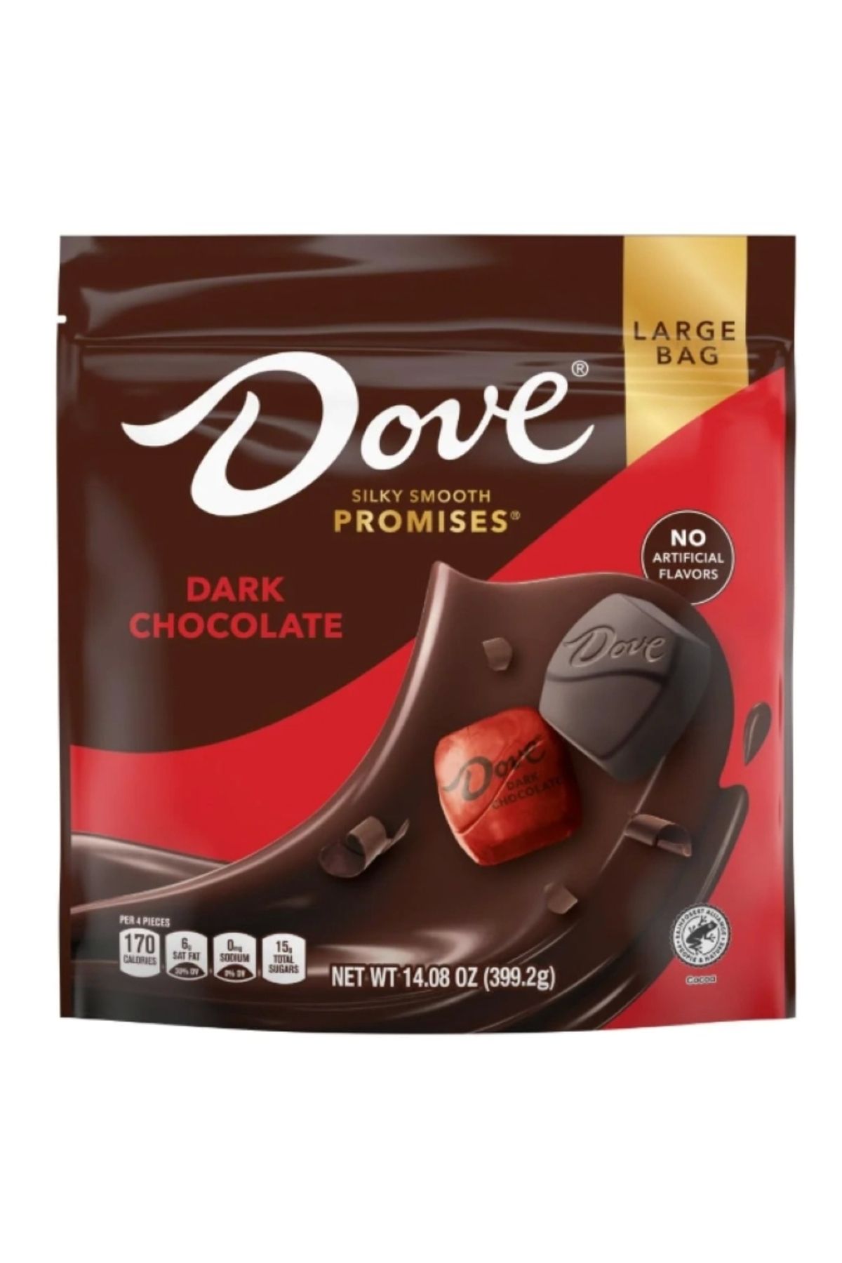 Dove Sılky Smooth Promıses Large Bags Dark Chocolate 399.2 gr