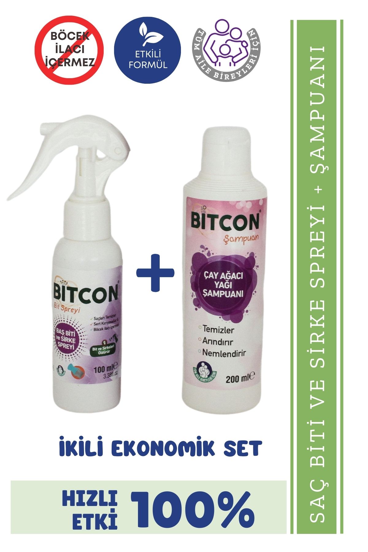 bitcon BİTCON Bit Şampuanı ve Saç Spreyi Seti