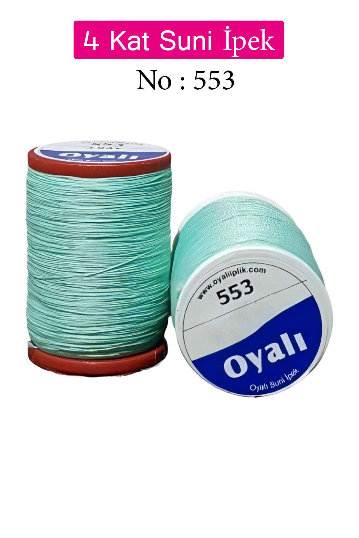 Royaleks Oyalı 4 Kat Suni İpek İplik İğne Oyası Boncuk İpi Tığ Oyası No:553